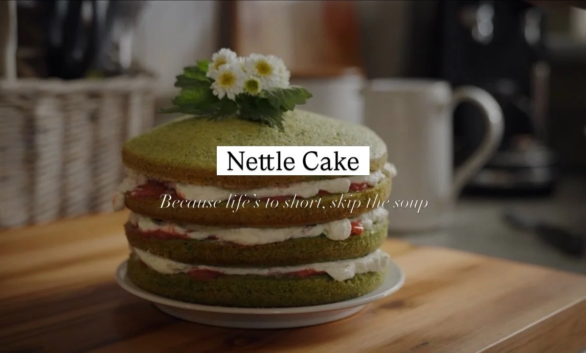 The nettles are coming thick and fast&hellip;time for cake! Oh if you&rsquo;re really organised you could freeze some nettles and keep them for late summer to go with blackberries 🌱