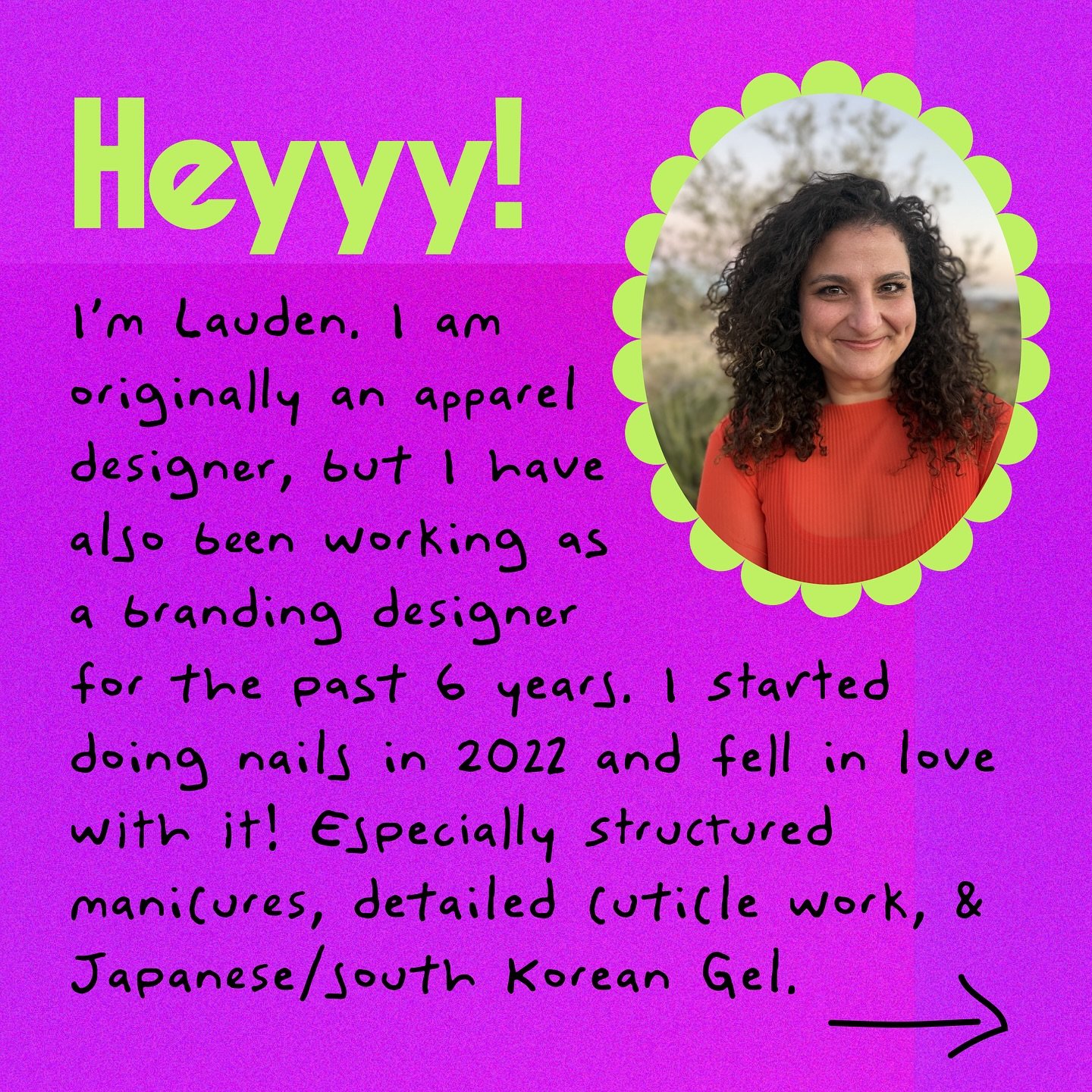 A little bit about me for those of you who I haven&rsquo;t met yet! Can&rsquo;t wait to see you!

📷 : @allysoncampbell (I made her do it)!

#longbeachnailtech #longbeachnails #buildergel #structuredmanicure #russianmanicure #kokoist #hardgel 
#natur