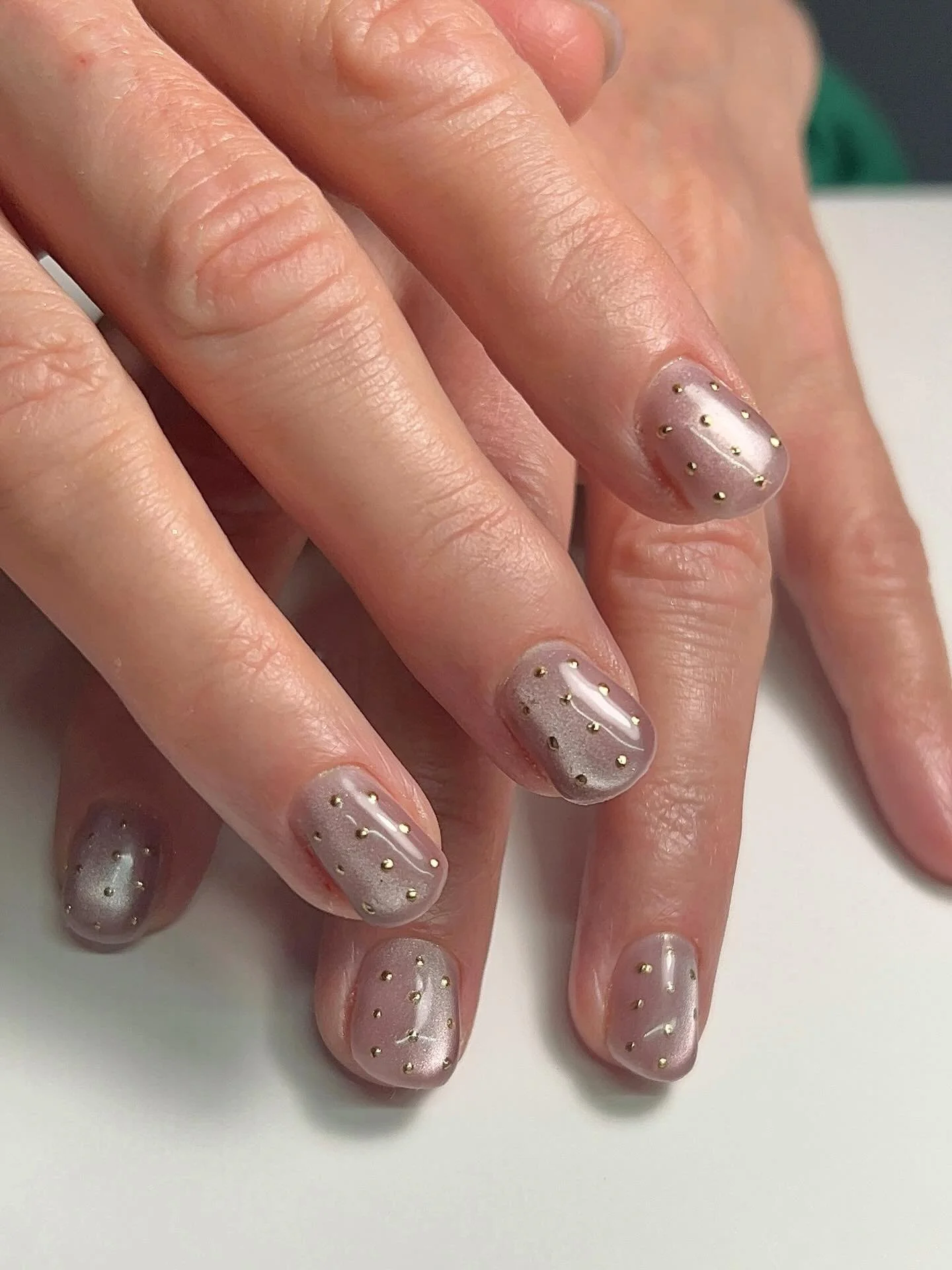 Shari&rsquo;s nails have come such a long way. I wish I had a photo from when we first started last year. It was truly trial and error because she has very delicate nail plates, so we tested different systems, shapes, and schedules to find what would