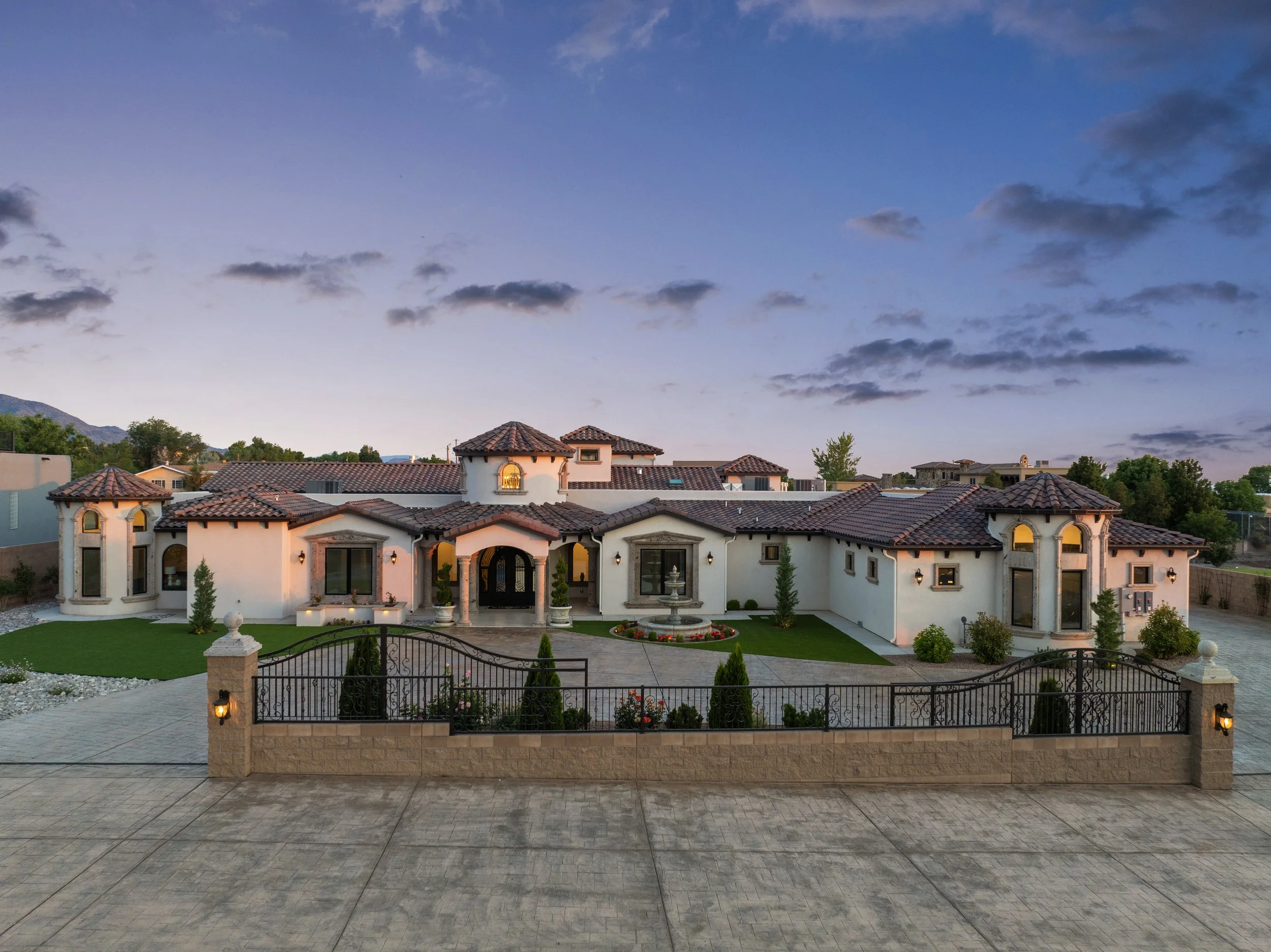 Home at dusk