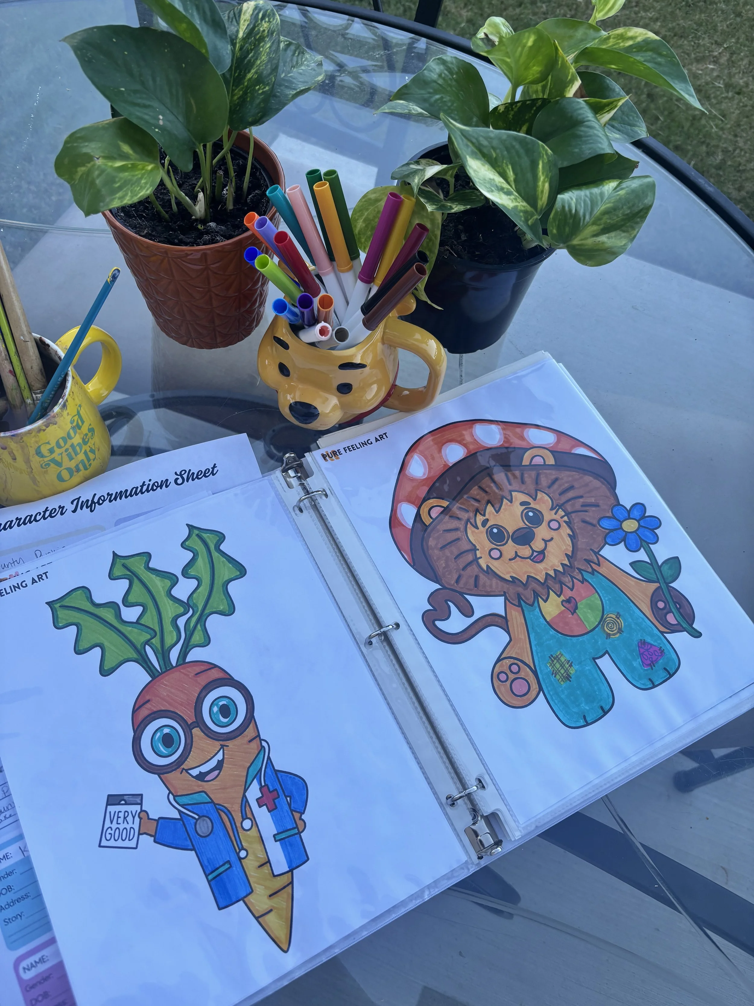 Pure Feeling Pals Coloring Book