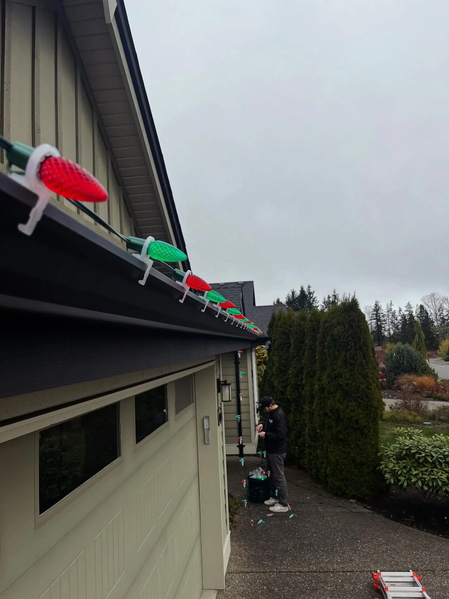 Another Install day! Can&rsquo;t wait to drive by tonight! 🎄✨🎄