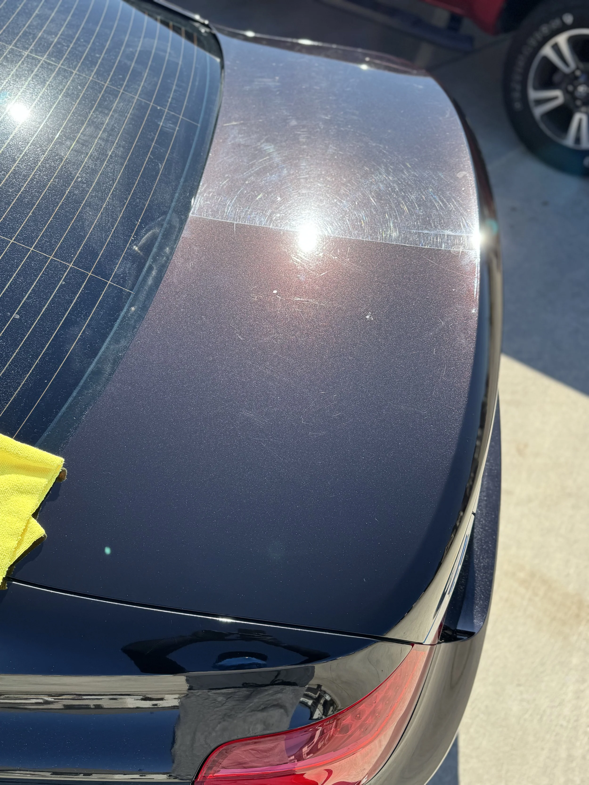 BMW paint correction before Ceramic Coating