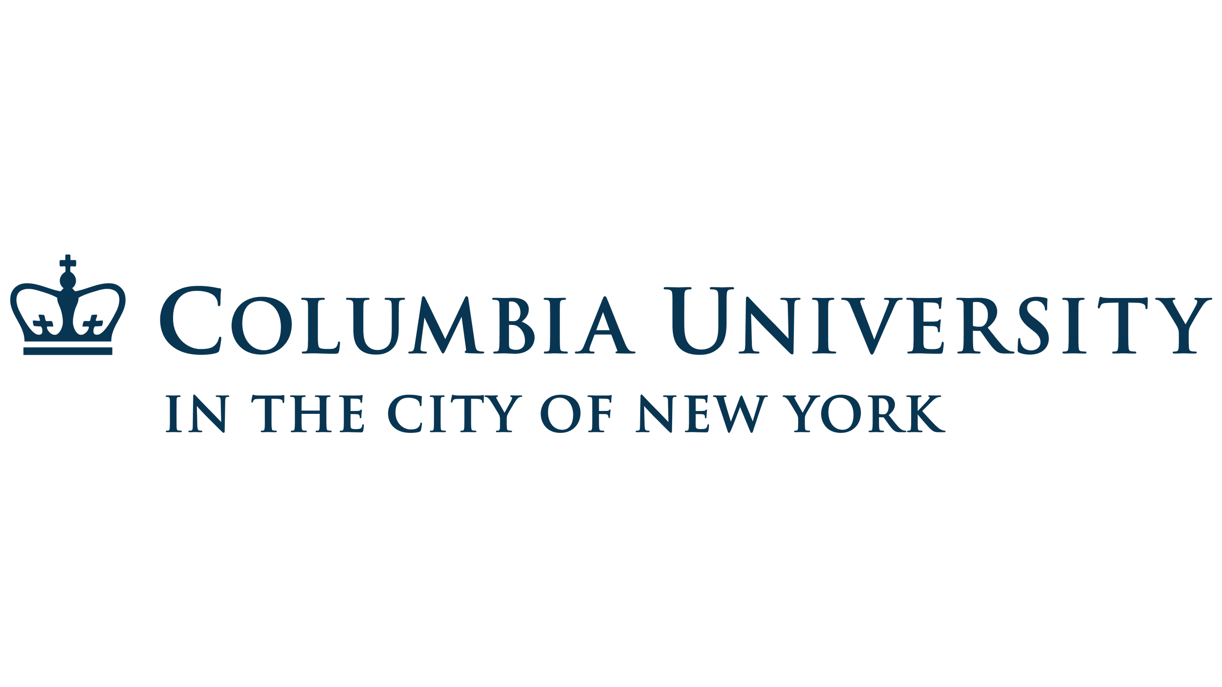 Columbia University logo with a crown and the text "Columbia University in the City of New York"