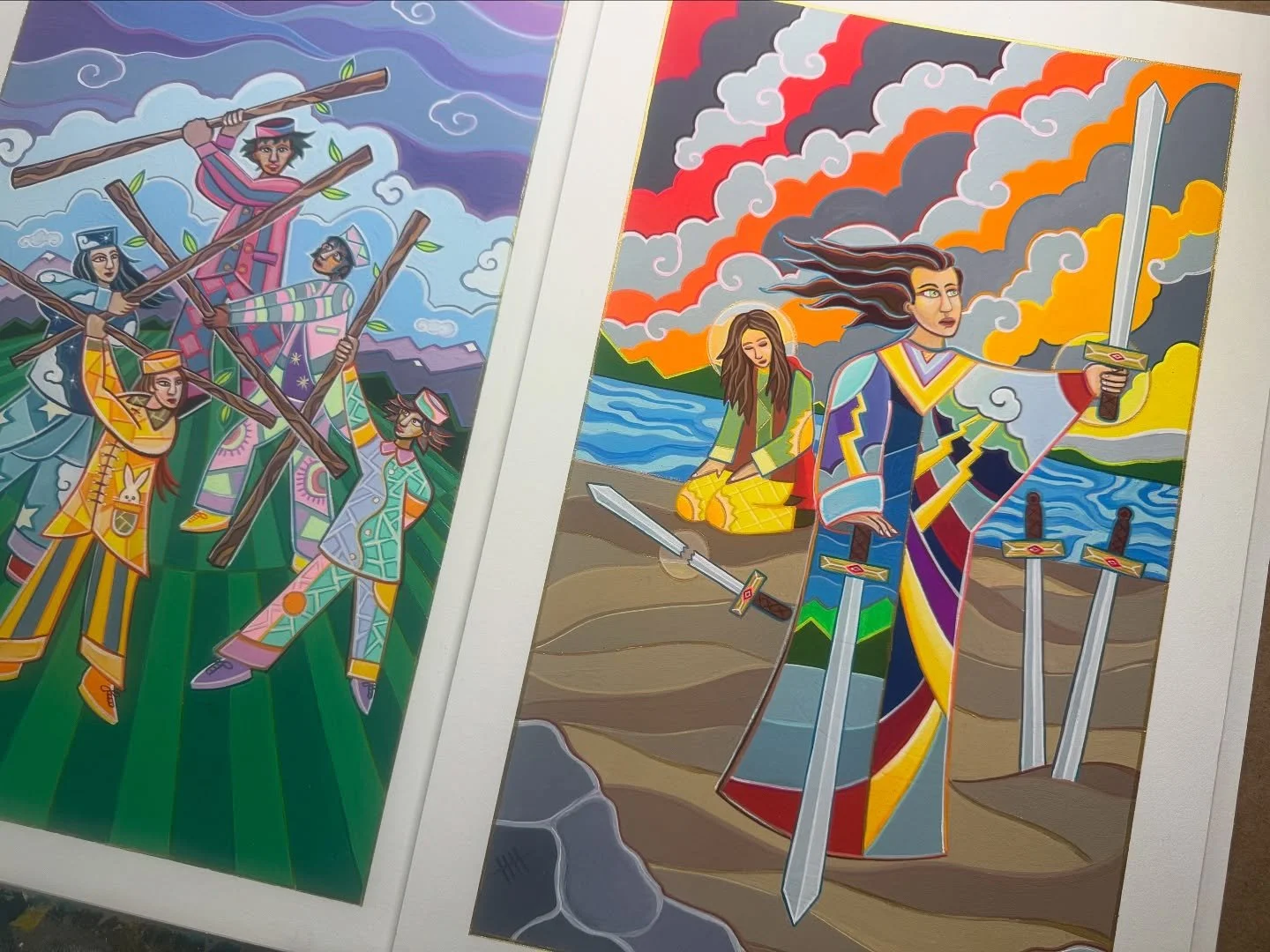 ✨Working through the 5&rsquo;s #tarot #tarotcards #minorarcana