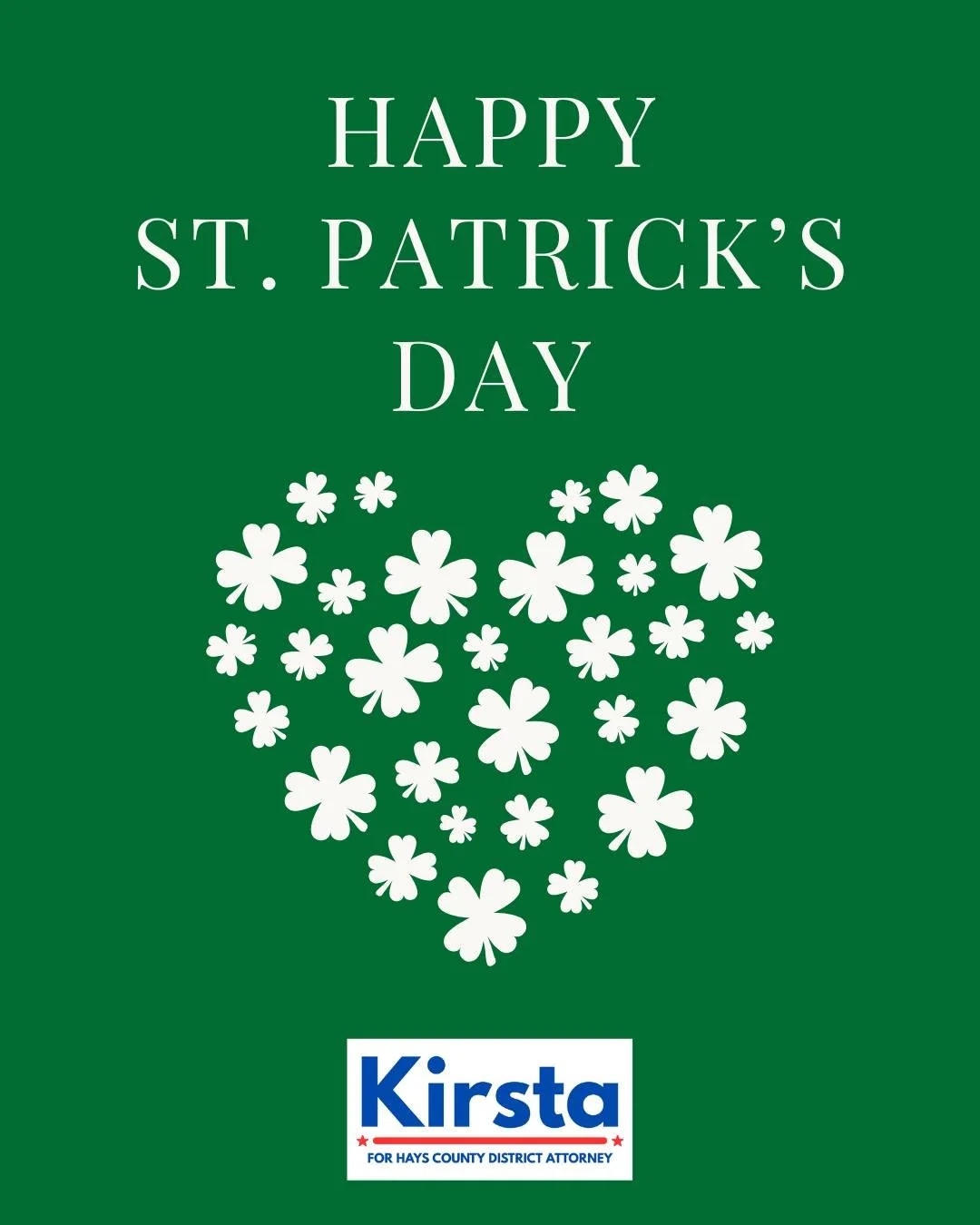 Enjoy your St. Patrick's Day, Hays County!