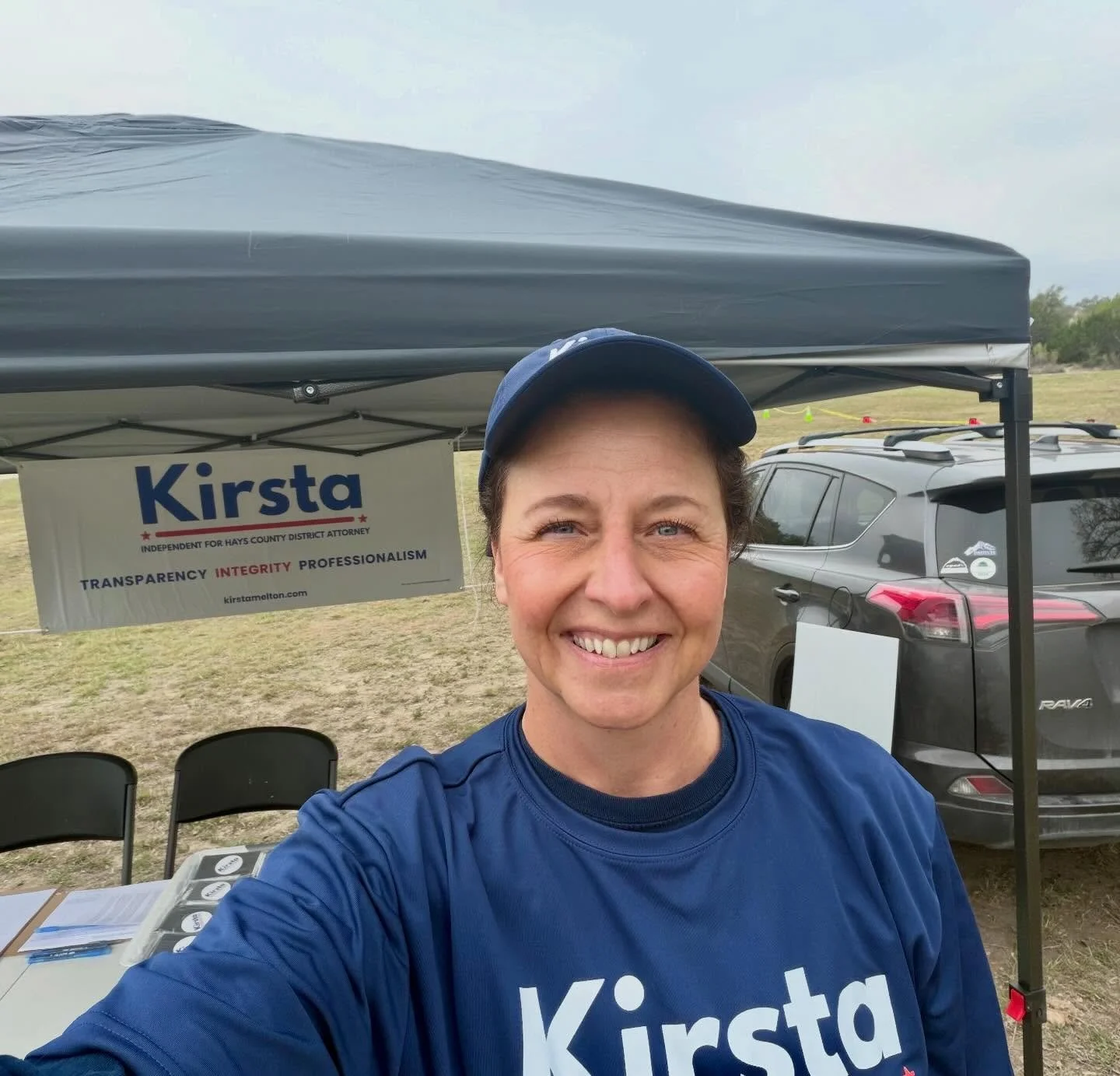 We are set up and ready to go! Come learn how to be prepared for an emergency or natural disaster while you meet Kirsta, the Independent candidate for District Attorney!