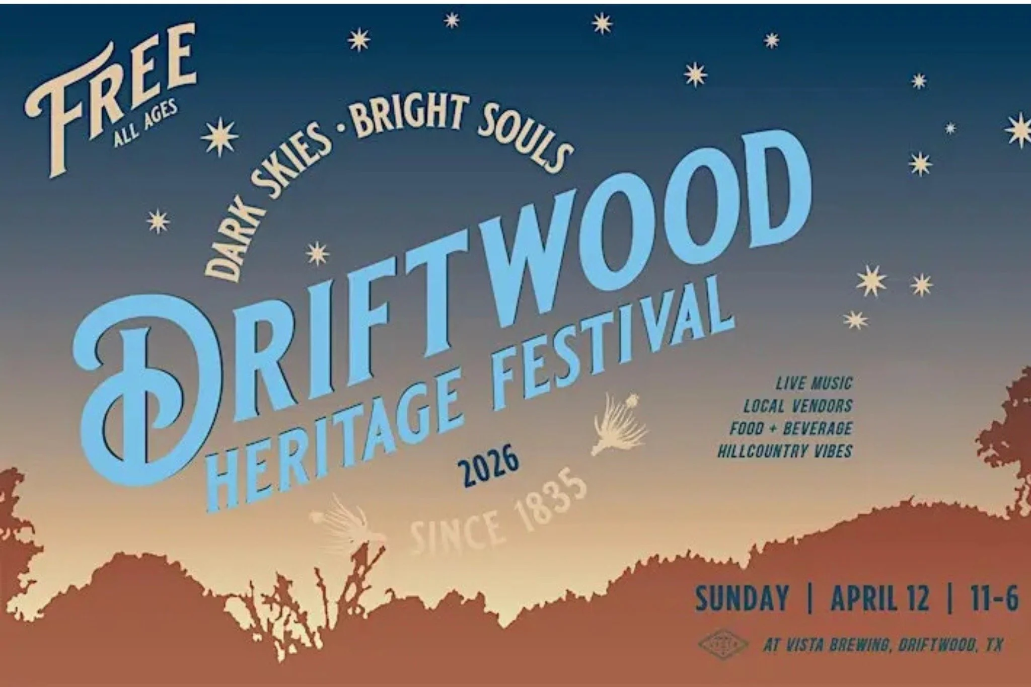 Join us at the 5th Annual Driftwood Heritage Festival at Vista Brewing. We&rsquo;ll be out meeting people and collecting signatures. 

The event is free, but registration is suggested. Get your ticket here: https://www.eventbrite.com/e/5th-annual-dri