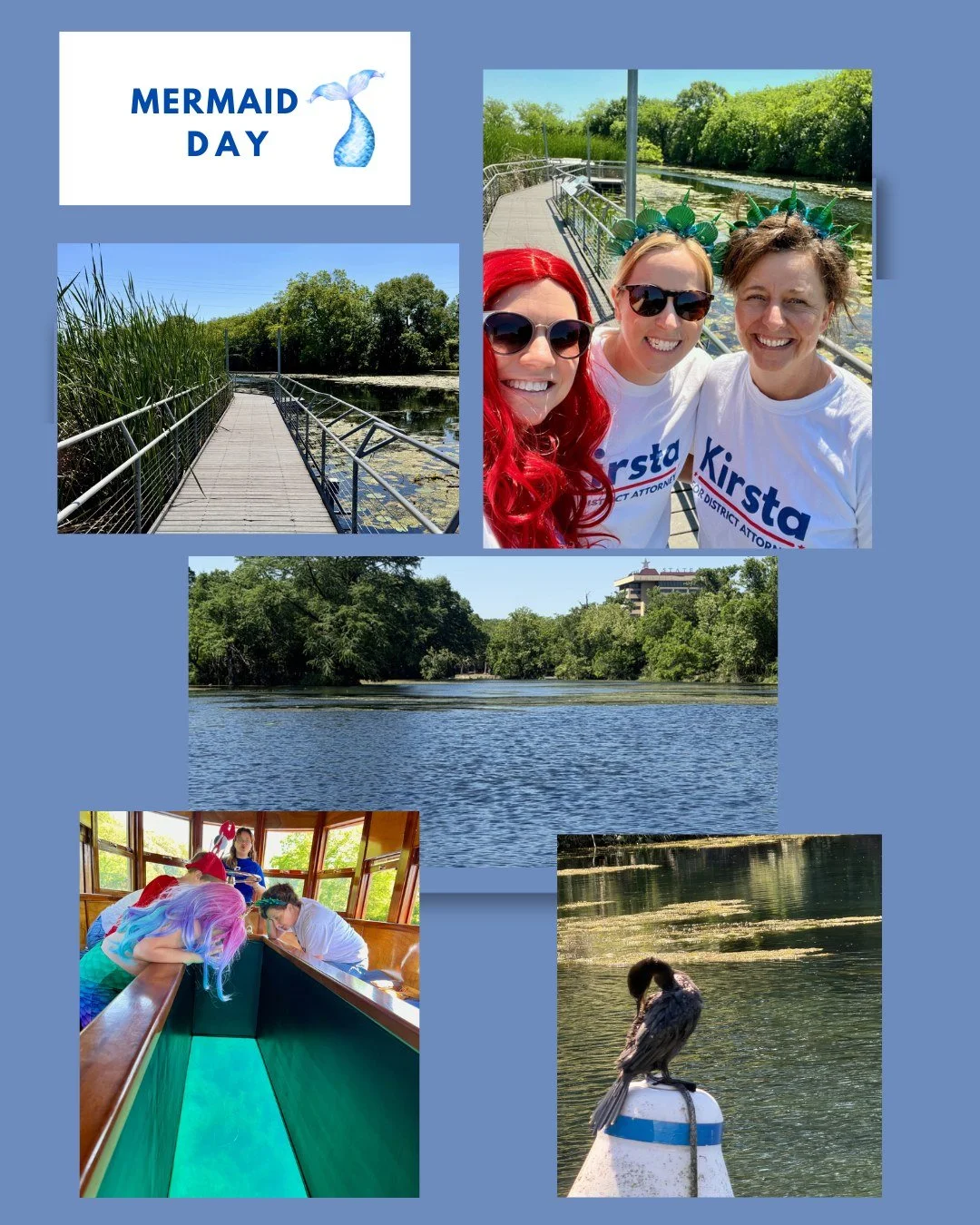 We made our own mermaid fun in San Marcos this year since the festival was paused for 2026. @themeadowscenter  glass-bottom boat tour and wetlands walk are worth your time, especially in this glorious spring weather. Grateful for this community and w