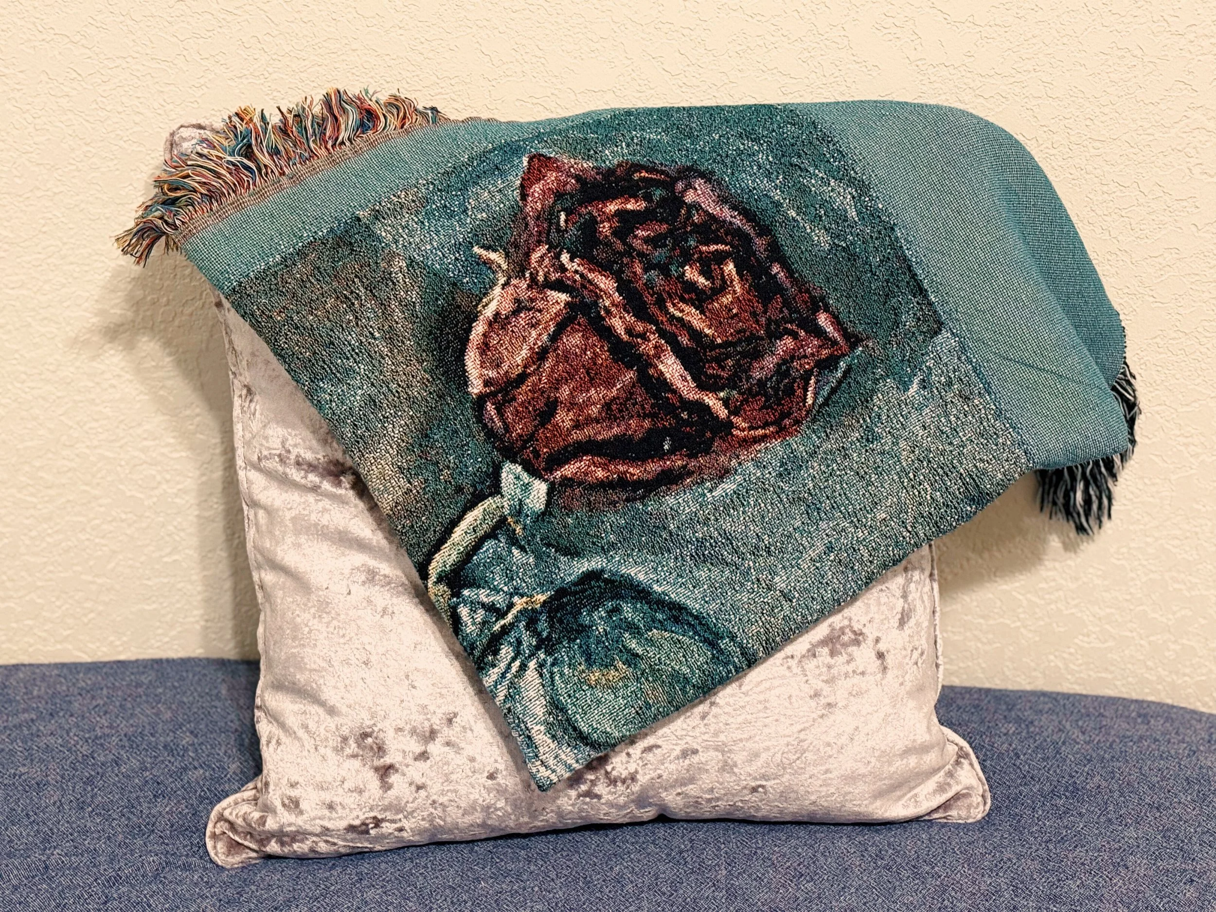 "Intertwined" Jacquard Woven Blanket Tapestry