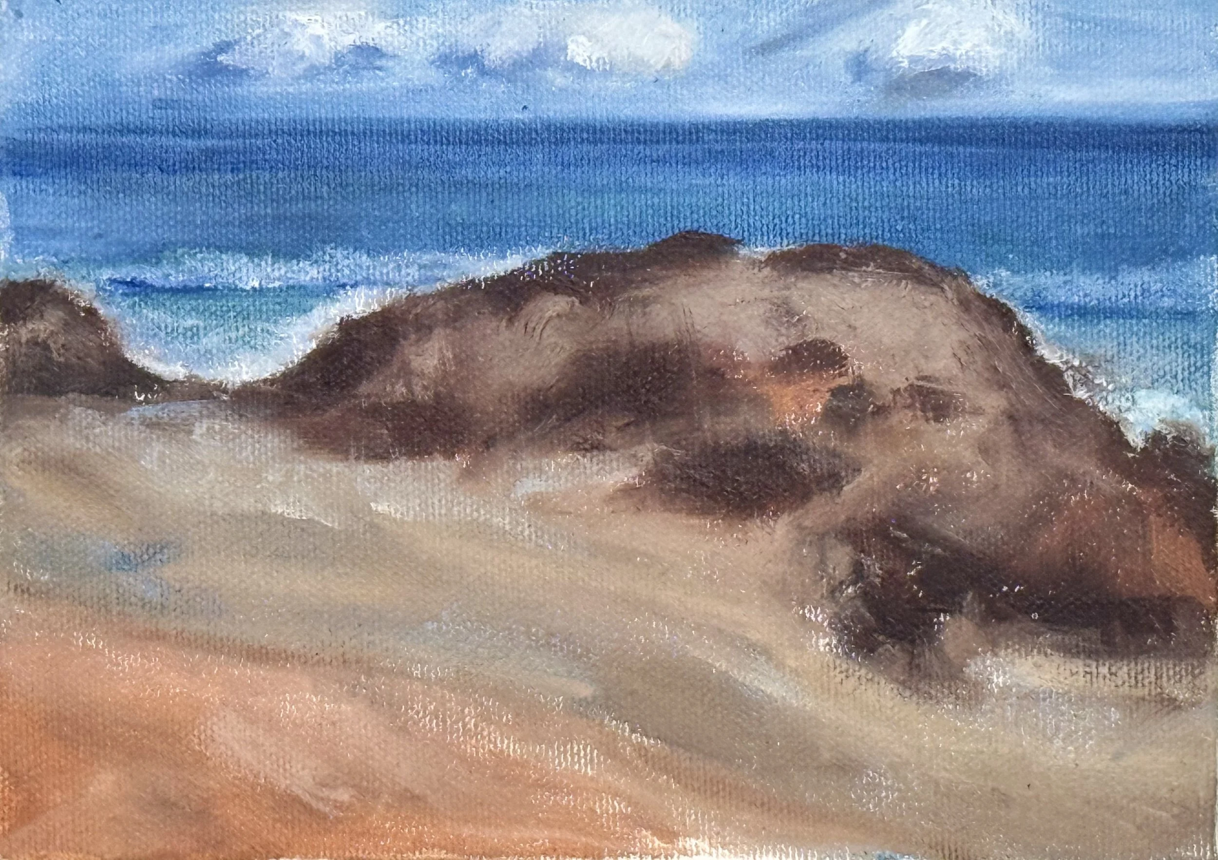 en plein air 'Ocean Breeze' 4x6