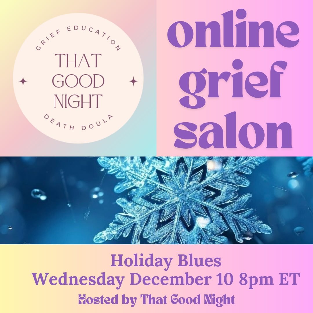December is here and the holidays are everywhere. But it can be hard to feel jolly in the midst of grief. Join me for a gentle online grief salon to discuss your feelings around grief and the holidays. Link in bio.