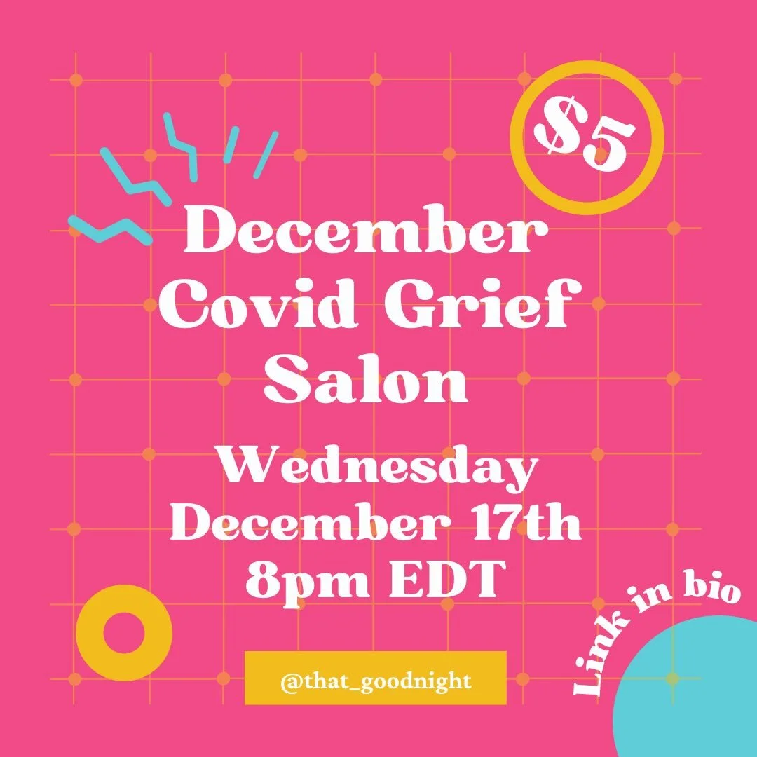 The final covid grief salon of 2025 is here. Cases are surging, few of us are masking, and we are facing additional pressure to gather for the season. Link is in bio to sign up.