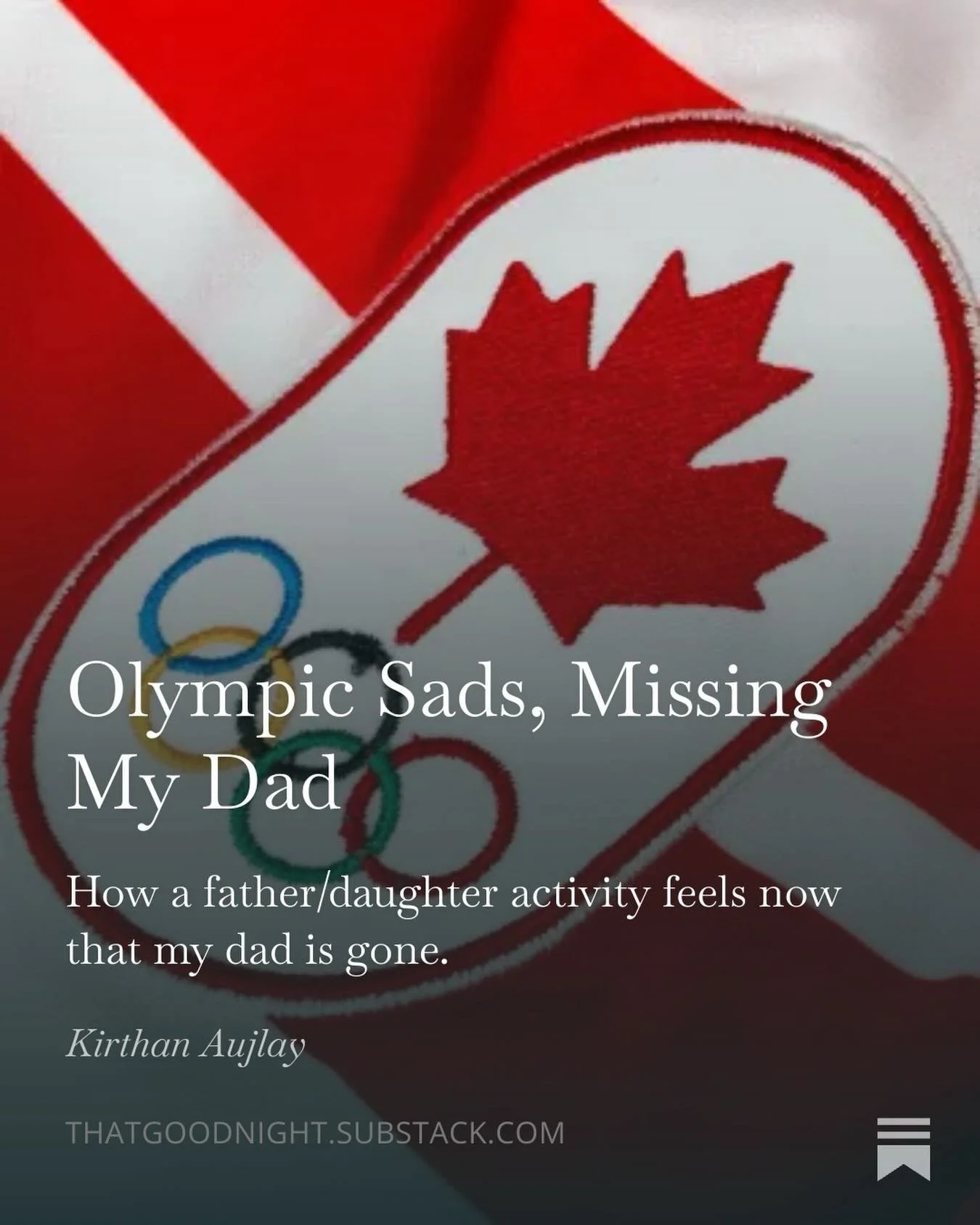 Who knew watching the Olympics could bring up so much grief? Read my latest Substack for more. Link in bio 🫶🏼