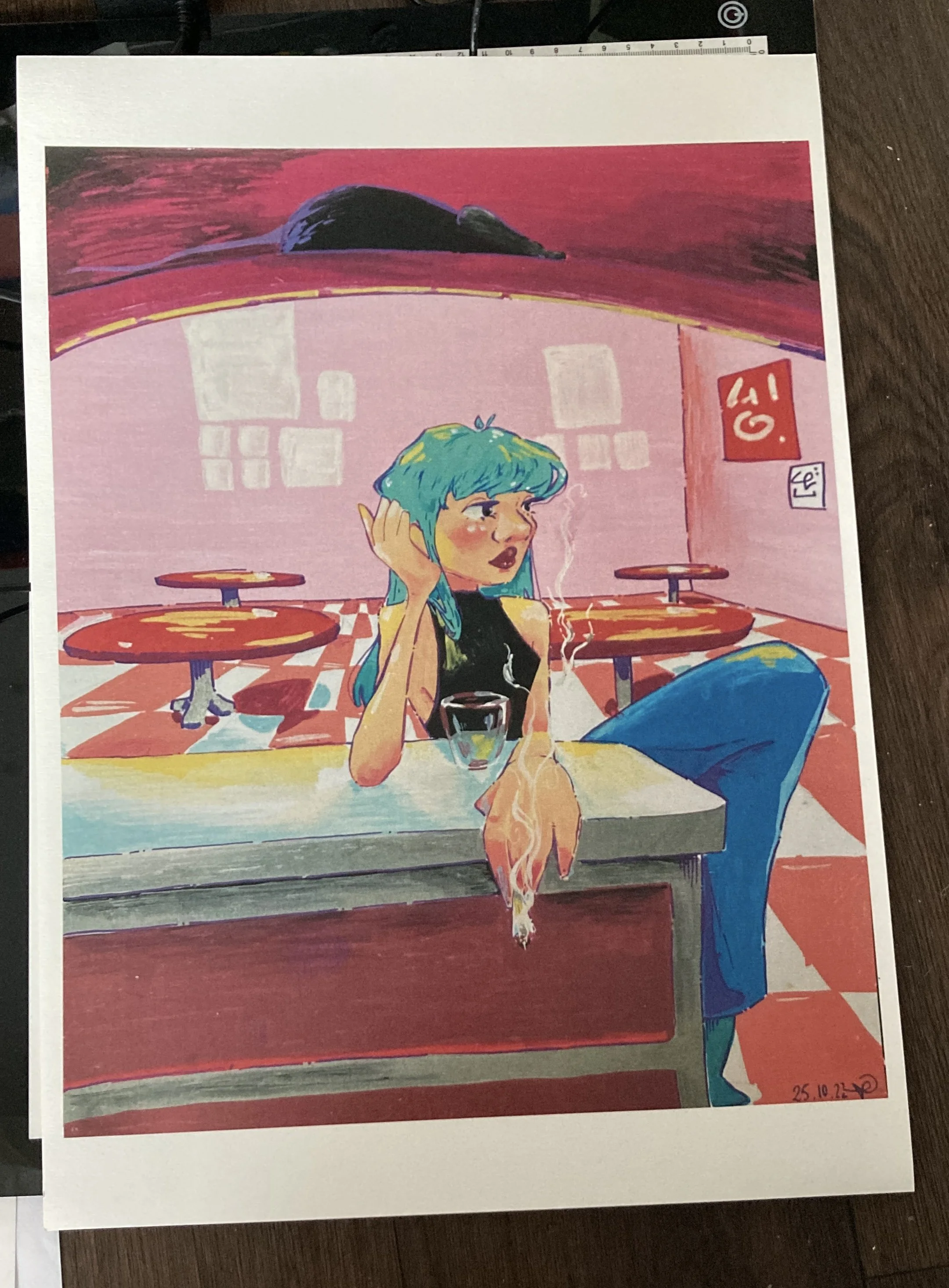 La fille à la cigarette