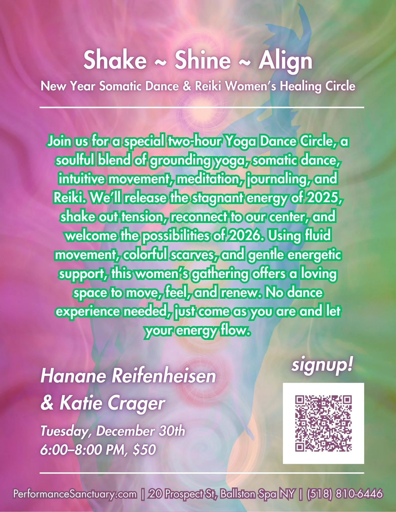 New Year Somatic Dance, Yoga, &amp; Reiki Women’s Healing Circle Event
