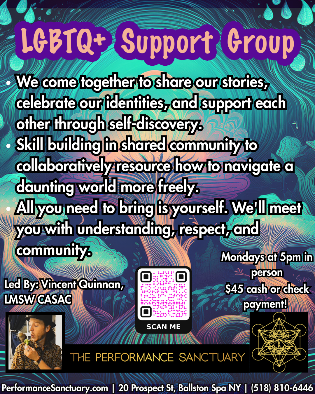 LGBTQ+ Support Group- meets weekly