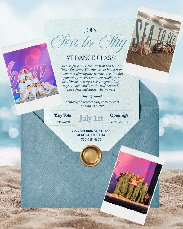 Looking for a new activity this summer? Come experience Sea to Sky Dance Company at our FREE Trial Class on July 1st!