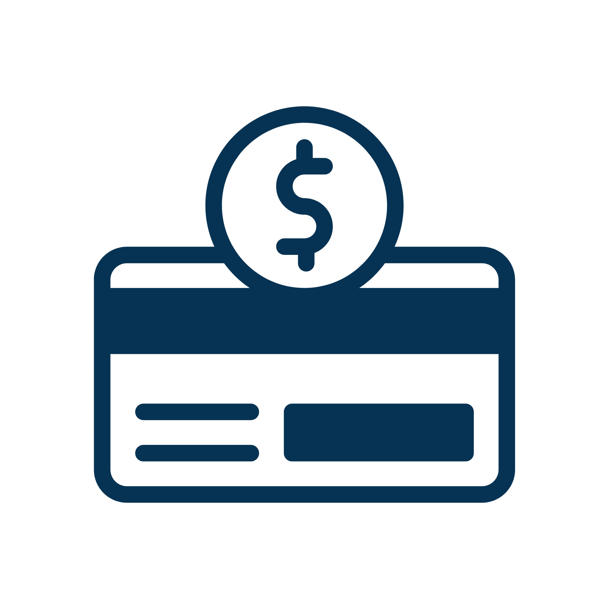 Illustration of a person holding a dollar sign in front of a laptop, representing online money management or financial transactions.