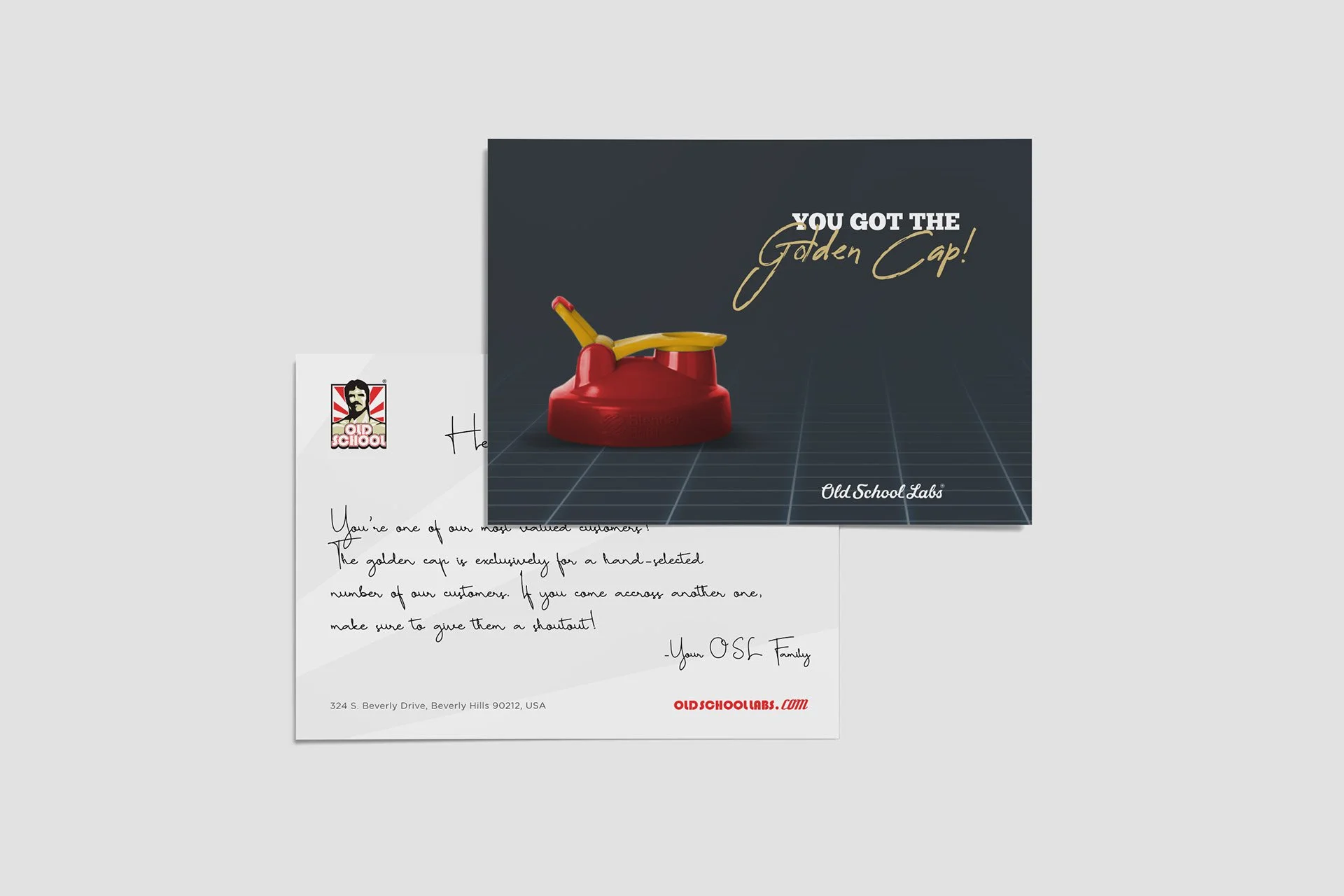 Postcard as part of the Loyalty Program branding