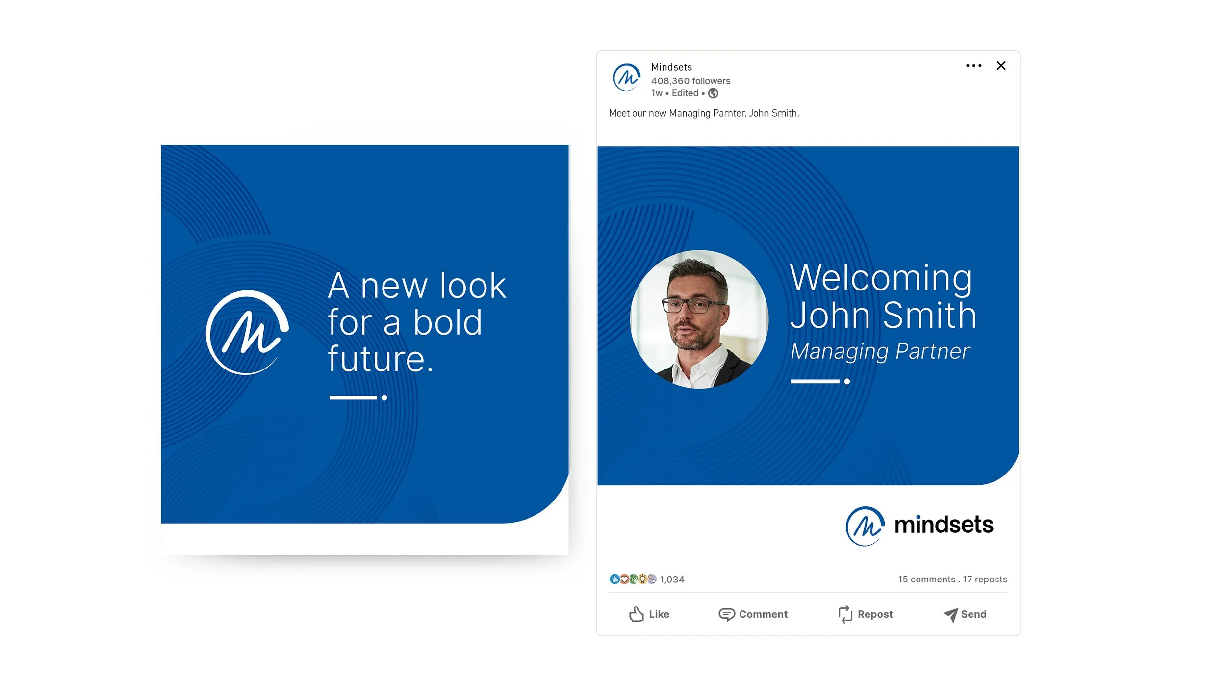 Linkedin branding uplift teaser and new joiners template