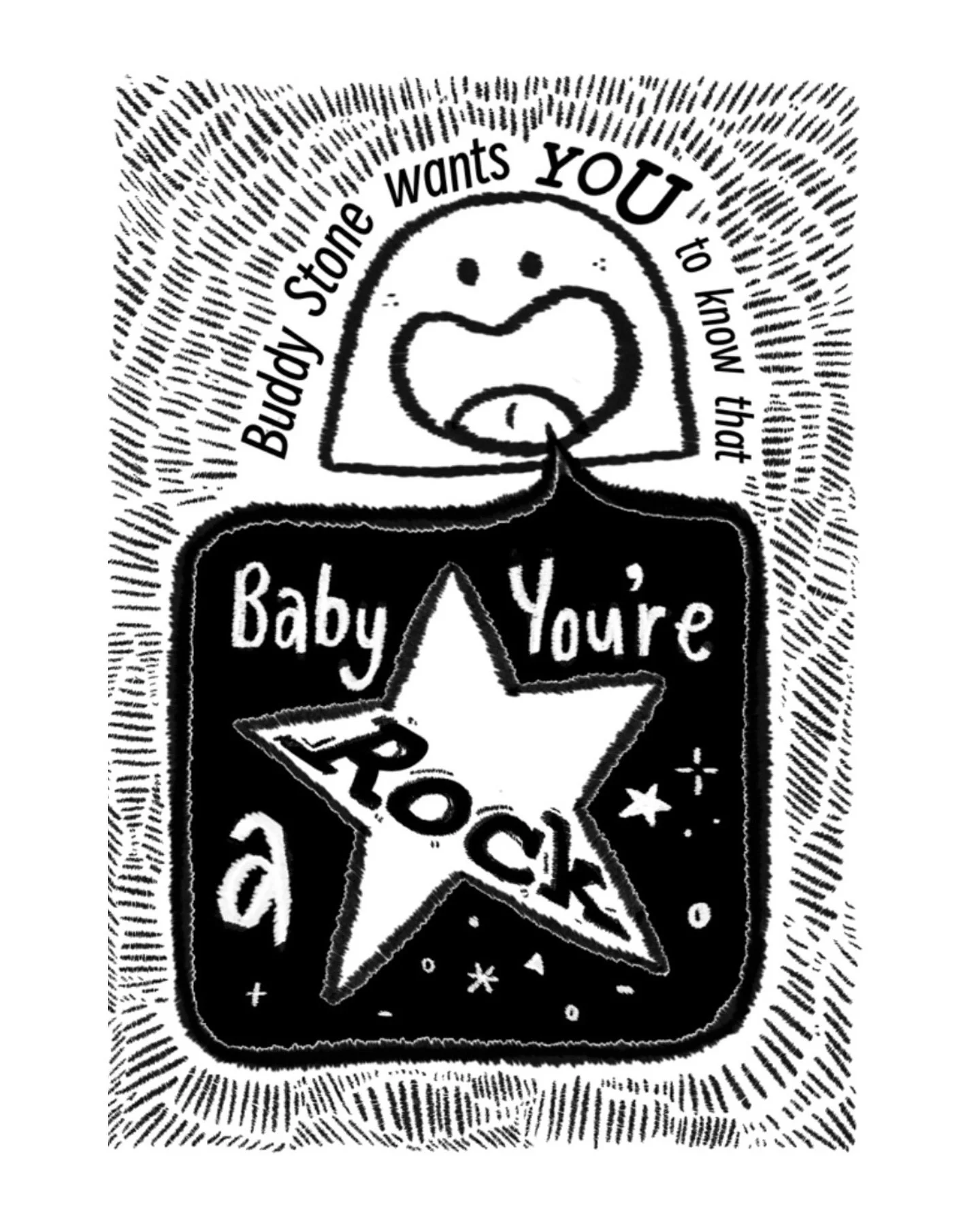 Baby I&rsquo;m a 🪨 star! 🌟🎸❤️&zwj;🩹🏎️⋆⑅&deg;₊

#character #cute #clay #rockstar #zine #zinemaking #procreate #illustration #art #tinymuseum #buddystone #digitalart #digital #design #小誌