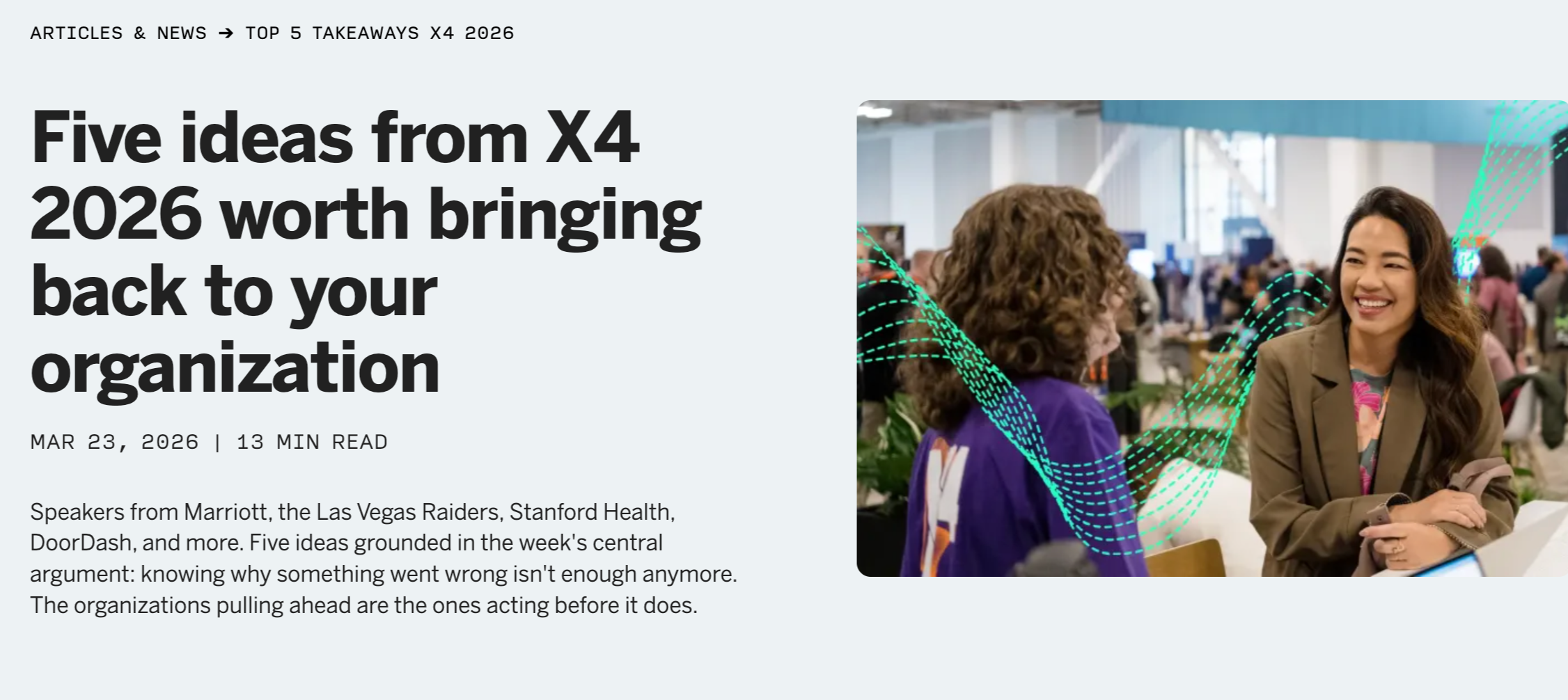 X4 Five Takeaways Blog Post
