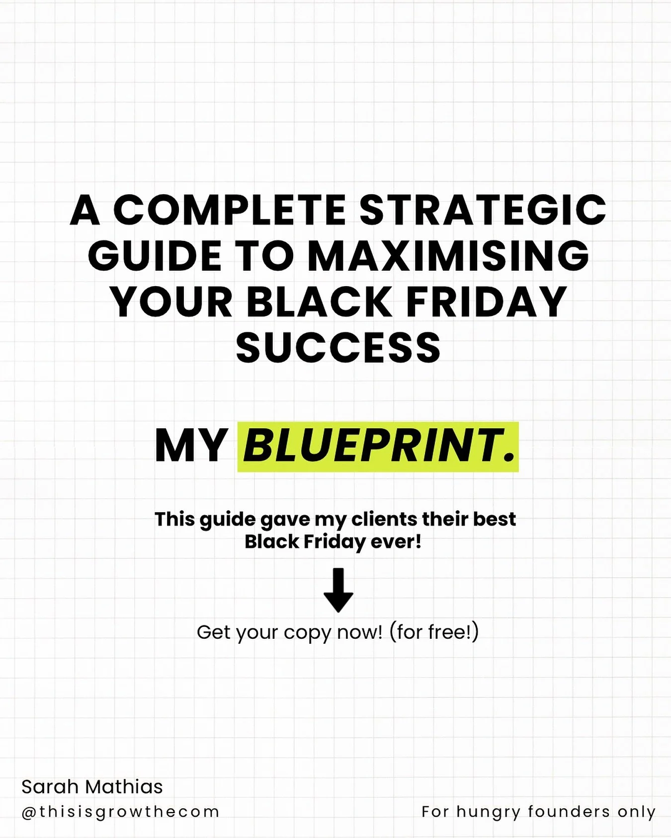 🚨 All e-commerce business owners need this guide! 

This year I&rsquo;m helping you to stop guessing and start strategising. I&rsquo;m basically telling you exactly what to do for Black Friday.

I&rsquo;ve created a complete guide that breaks down e
