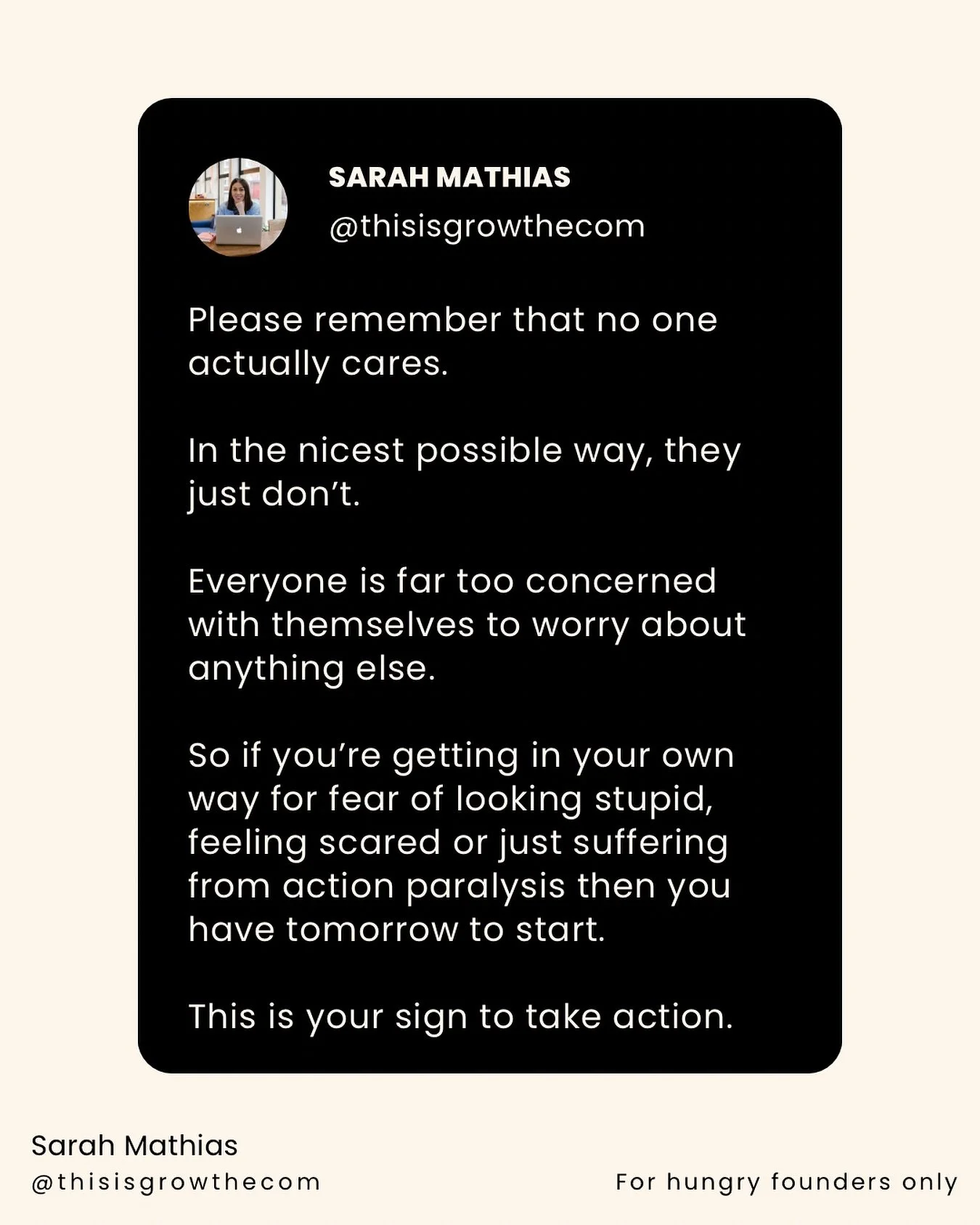 This is as much for me as it is for you. This is your sign!