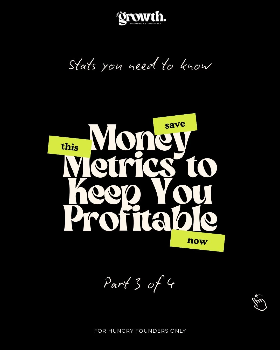 📌 I&rsquo;ve put together a crib sheet of key metrics for you - it includes what they are, why they&rsquo;re important and how to calculate them.

This is part 3 of a series of 4 posts so make sure you catch them all. 

Comment METRICS on this post 