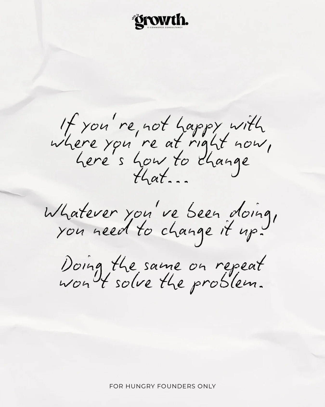 This is a reminder to myself and also to you. I can be very quick to see the problem but sometimes slow to react.

If there are things you want to change then this is your push to do it&hellip;this week!