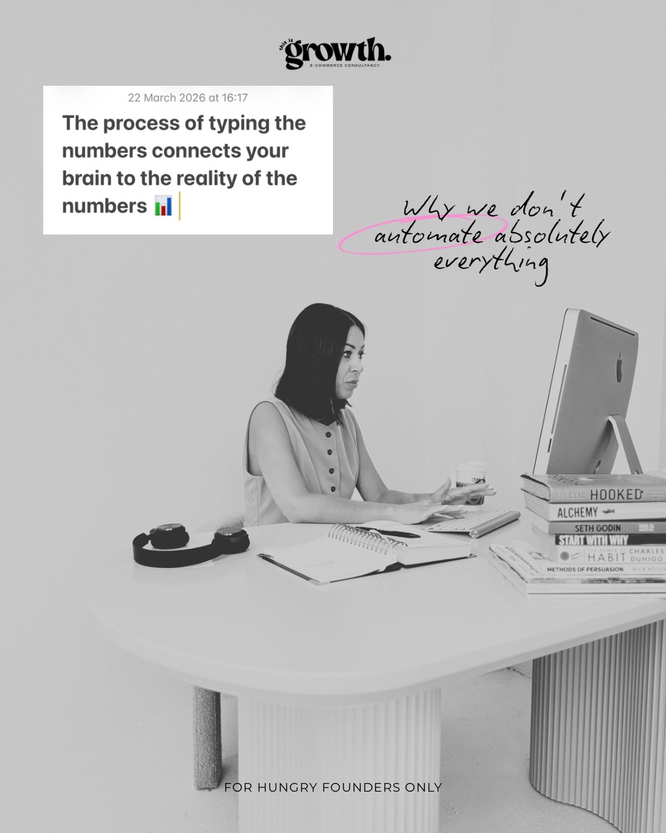 We use a lot of automations and we run a lot of reports. We analyse a lot of data and we&rsquo;re always in a spreadsheet. But&hellip;there are simply some things we don&rsquo;t automate. 

For example every Meta ads client has a daily sheet with the