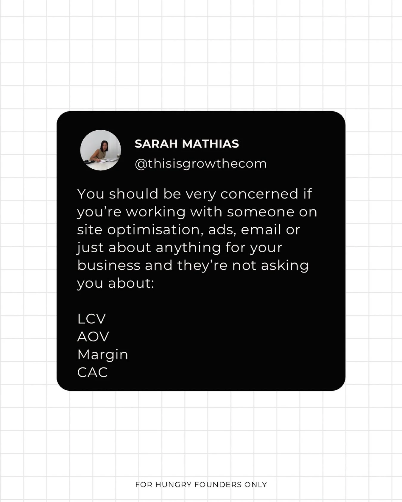 It&rsquo;s terrifying the amount of businesses I speak to who have no idea what these even mean let alone what they are for their own businesses. 

I&rsquo;m on a mission to get you to understand your business from the ground up. 

My DM&rsquo;s are 