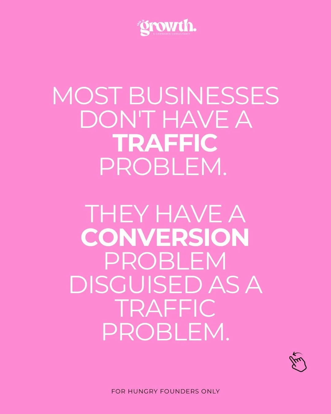 What&rsquo;s your site conversion rate right now? What % of people add to basket and what % continue through to checkout? 

If you don&rsquo;t know that off the top of your head, that&rsquo;s probably where to start. 

 Most founders I speak to are s