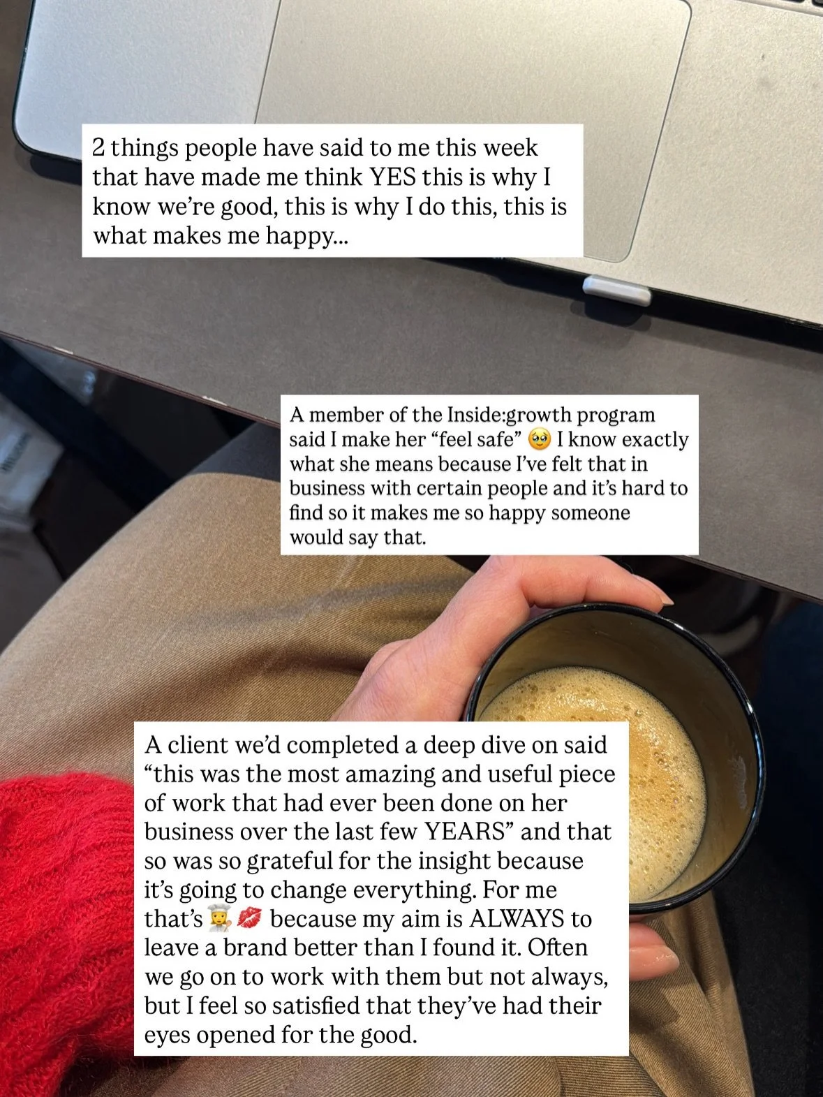I was going to write a post about this and whilst thinking what the visual could be I thought there was nothing better than the stories I posted and typed out in 2 seconds, so here we are.

When I really think about why I do this and why I started Th