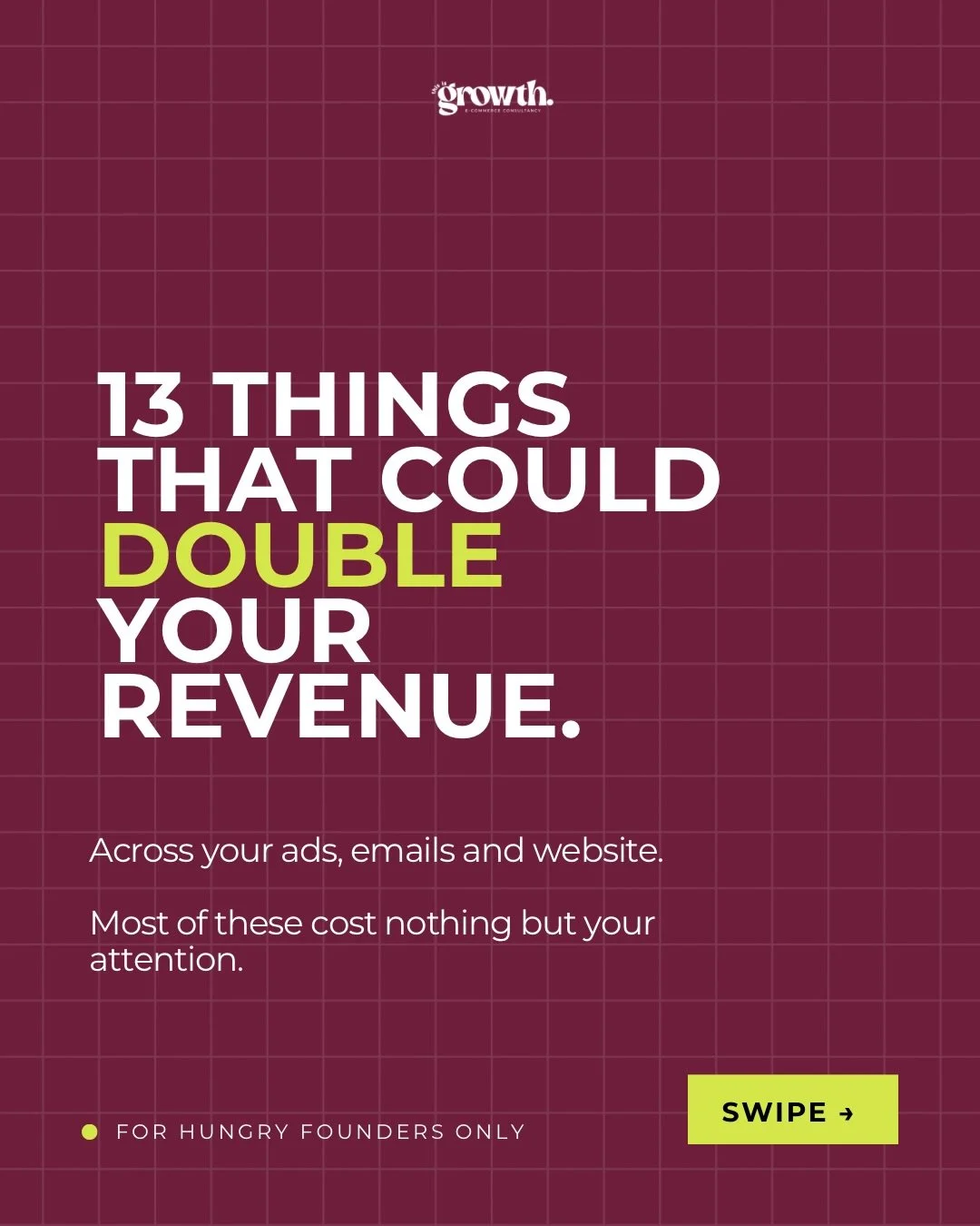 These are things that anyone can implement at any time. They&rsquo;re not BS, they&rsquo;re what works. But they&rsquo;re also what lots of brands miss out. 

From the &pound;10k a month to the &pound;500k a month&hellip;I see lots of these given no 