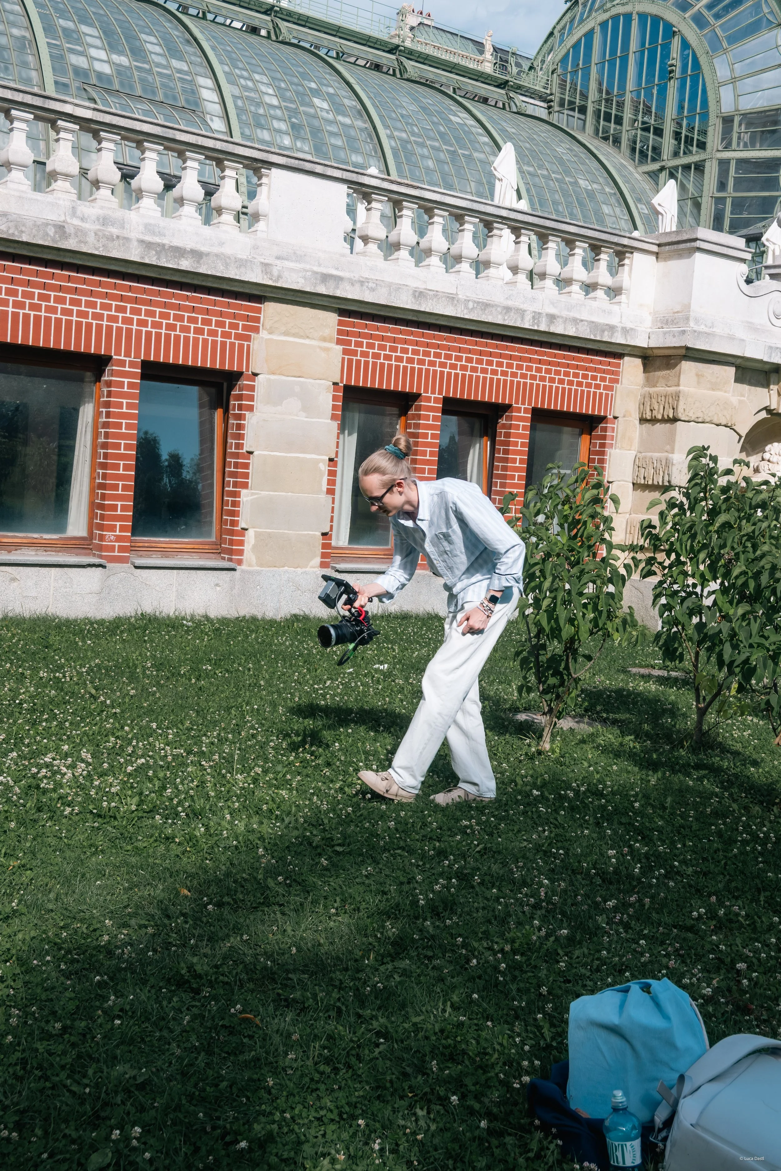 Luca im Burggarten in Wien