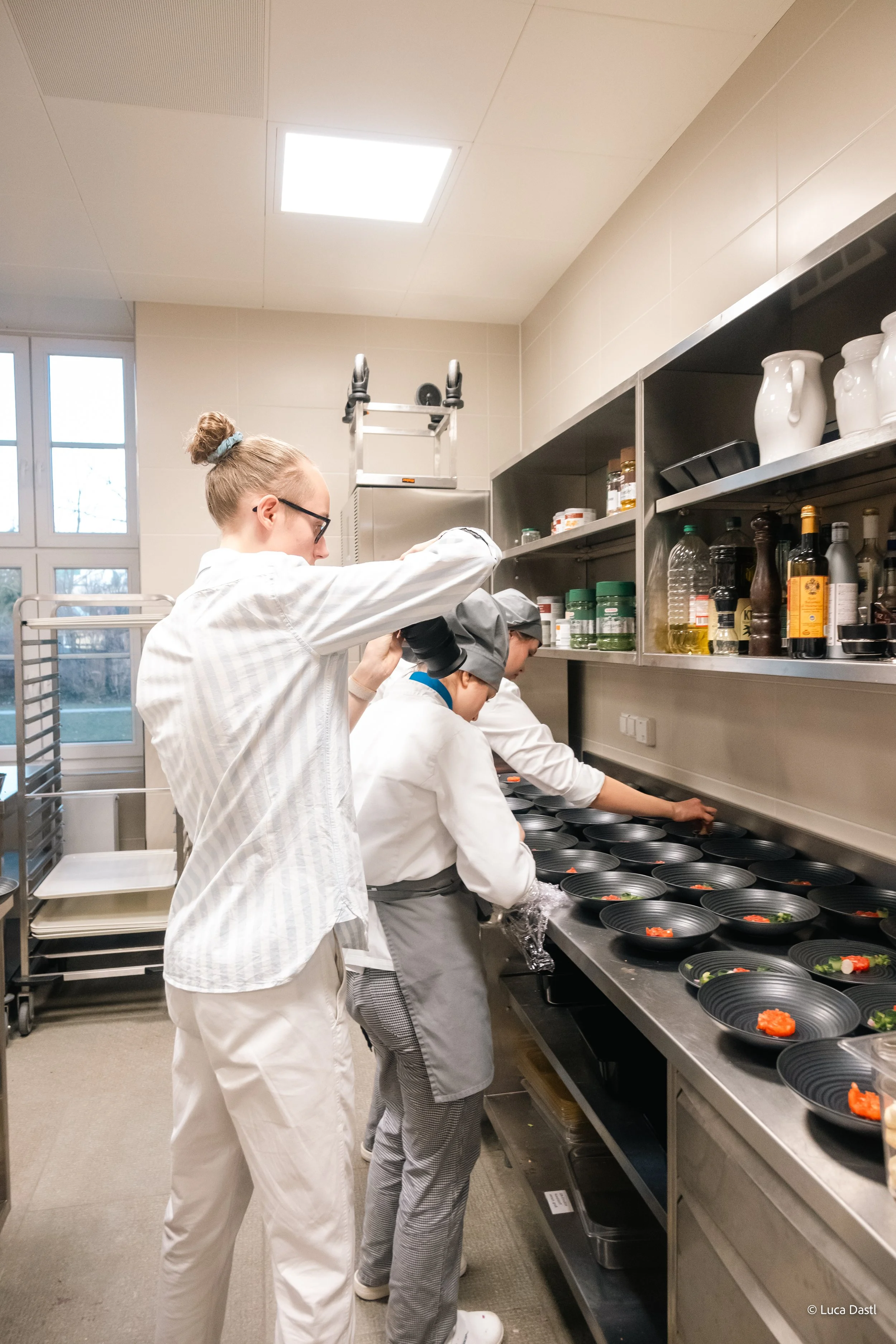 Behind the Scenes aus der Küche wo Luca fotografiert