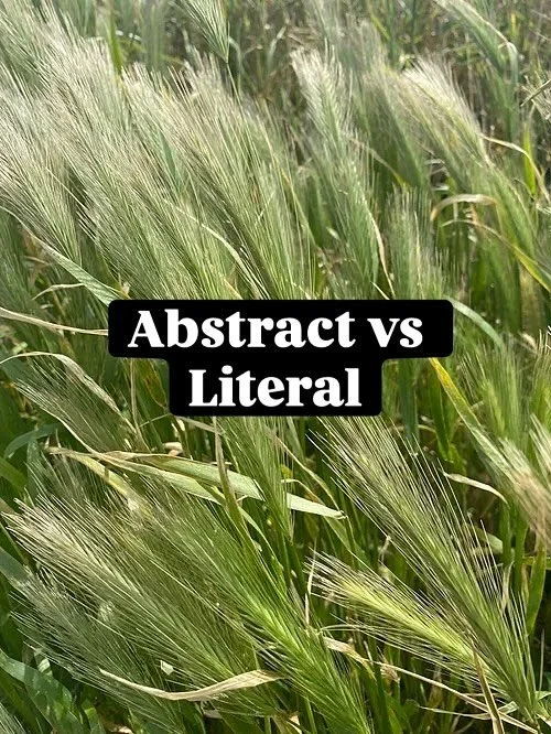 Abstract versus Literal: when we observe the natural world, some see it in sharp, literal detail. The curve of a leaf, the grain of the stones, the exact hue of a petal. Documented and fixed in place and time.  Abstraction asks something different. A