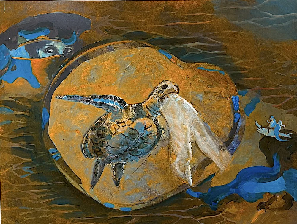 Bosch Dreams, 2026, Acrylic on Board, 22" x 27"