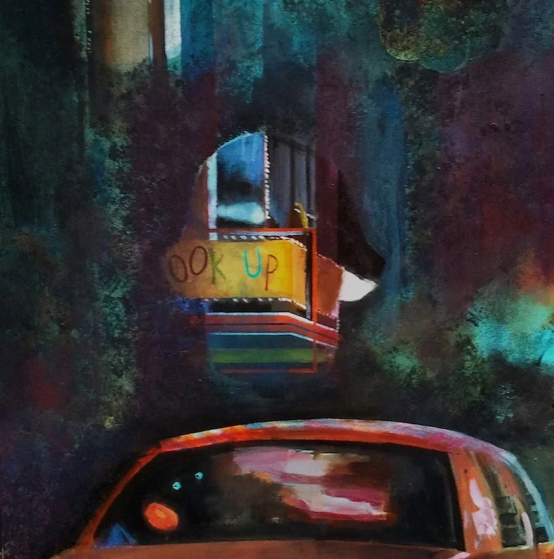 Times Square Amulet, Acrylic on canvas