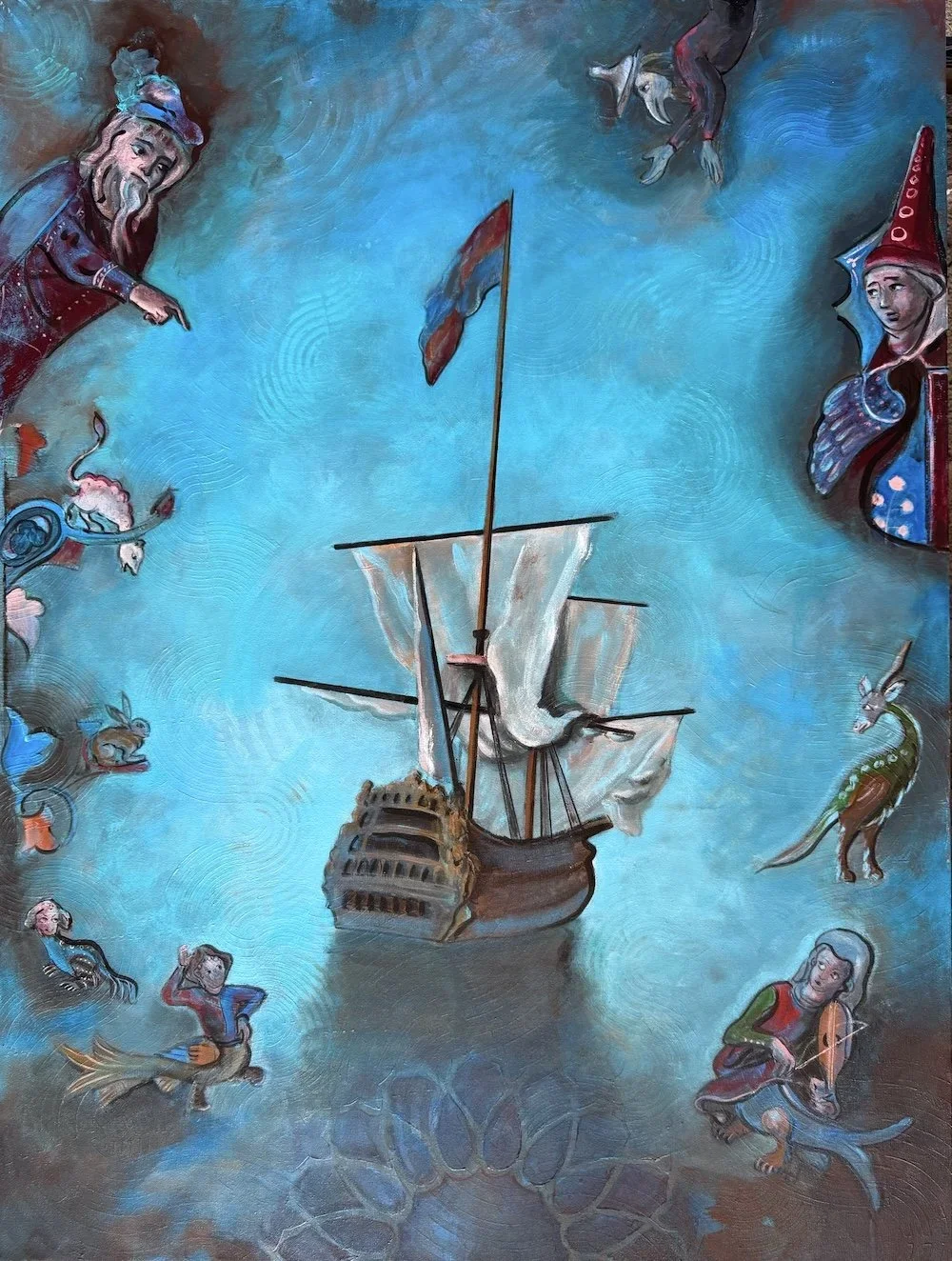 A New Beginning, Acrylic on canvas, 48 × 60 inches

