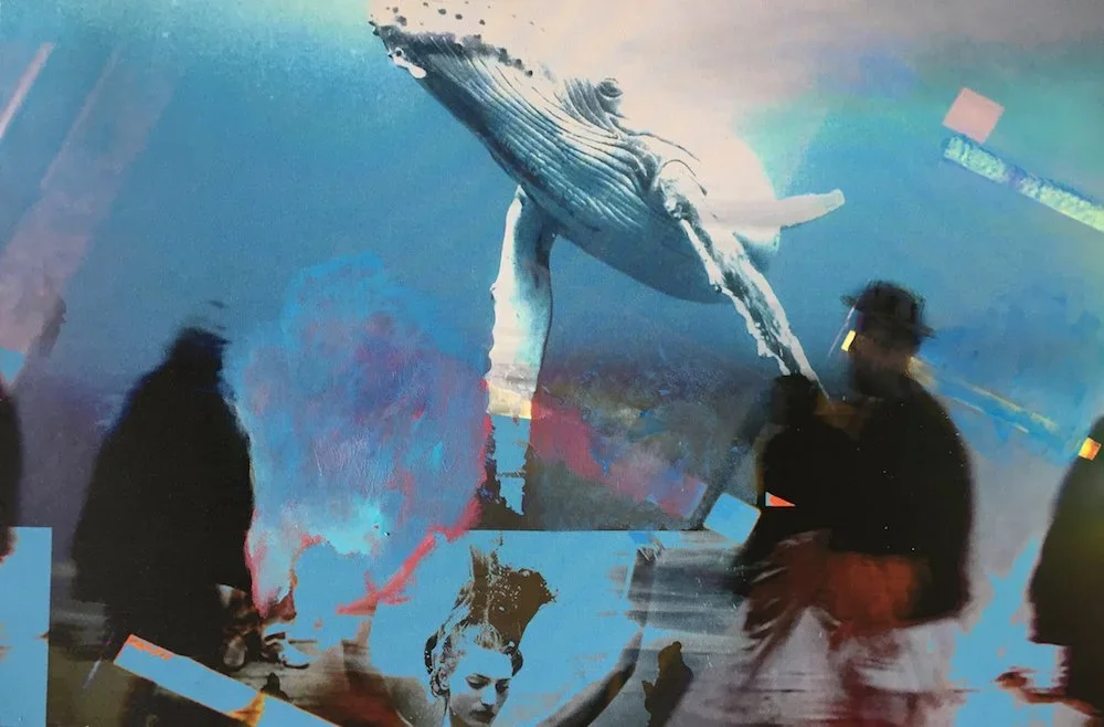 Book of Yona 8, Acrylic on canvas, 24 x 36 inches, 2017