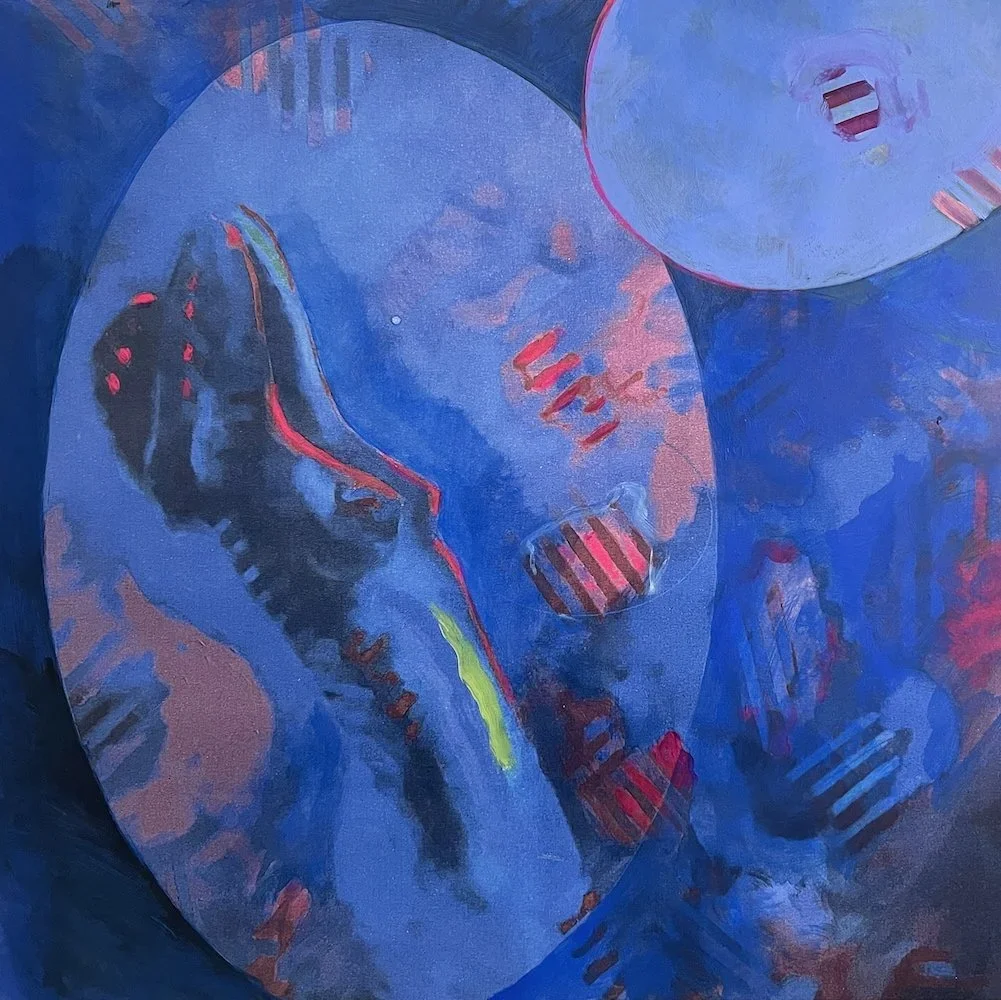 Holy Waters #2, Acrylic on canvas, 40 × 40 inches, 2024