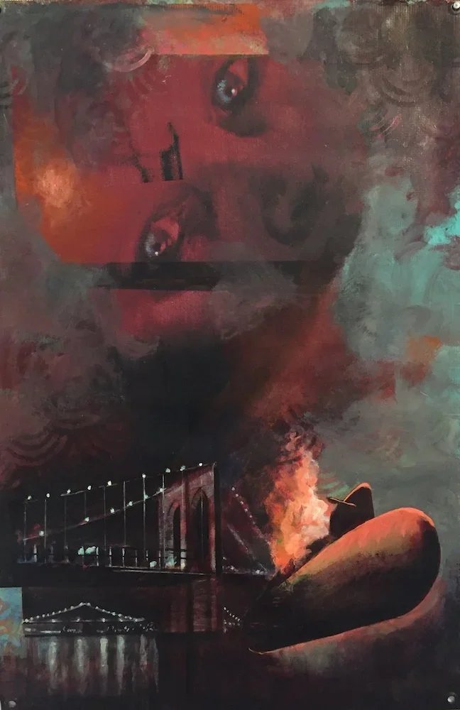 Book of Yona 5, Acrylic on canvas, 36 x 24 inches, 2017


