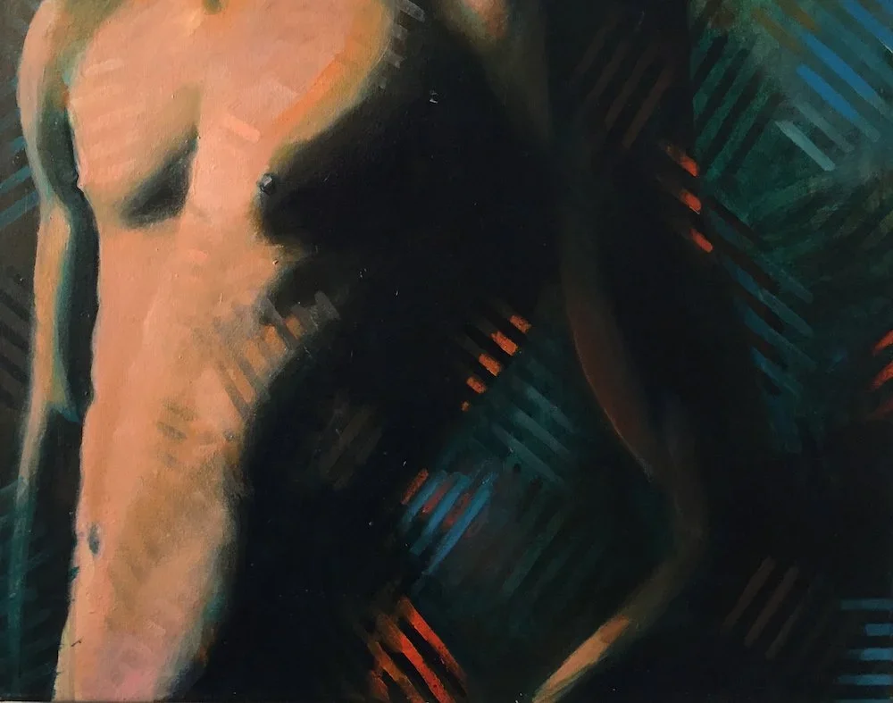 Through the Grid of Being, Acrylic on canvas, 36 x 36 inches

