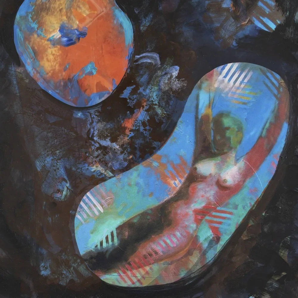 Holy Waters #1, Acrylic on canvas, 40 × 40 in., 2024