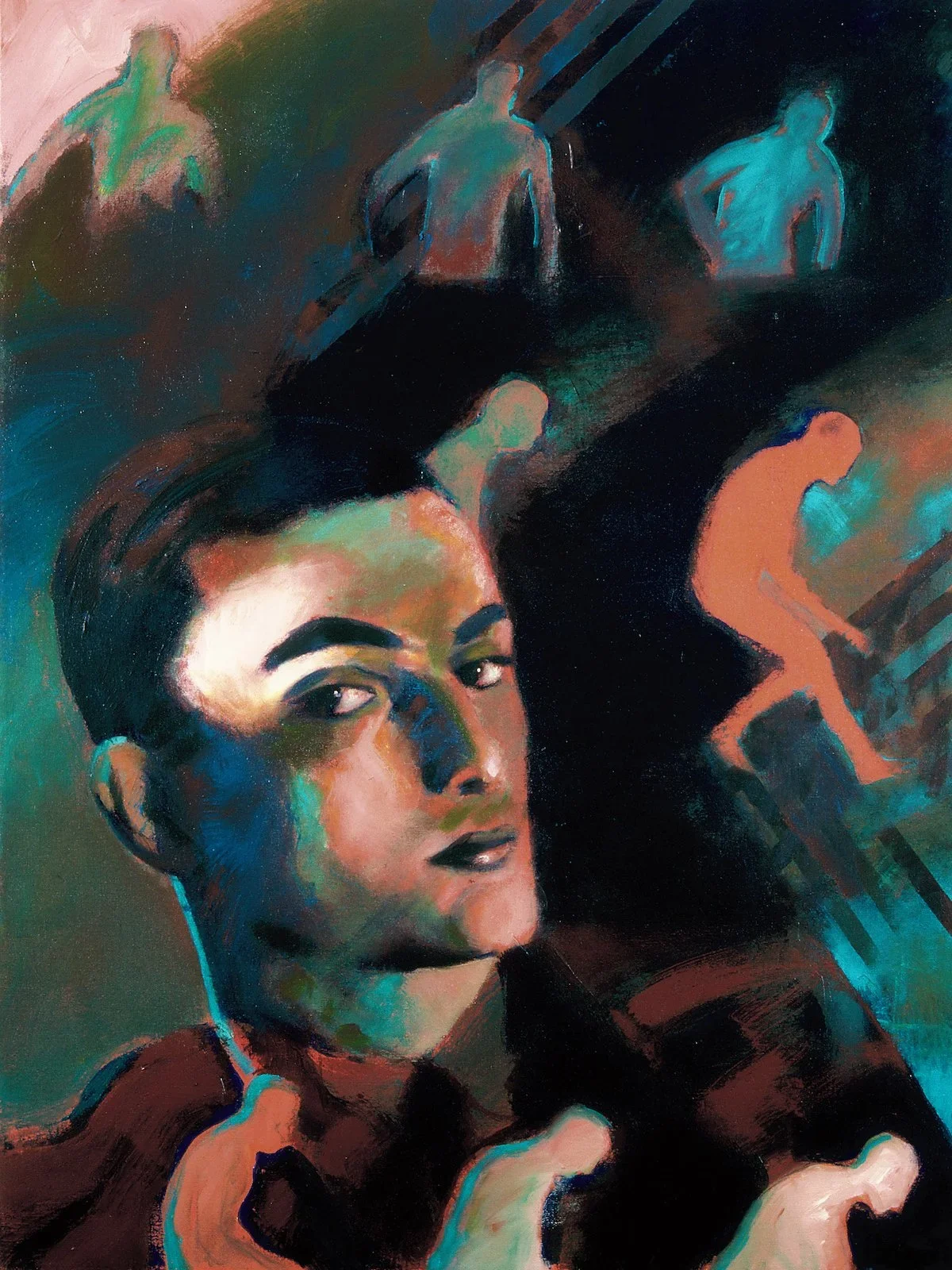 Visconti I, Oil on canvas, 32 x 20 inches