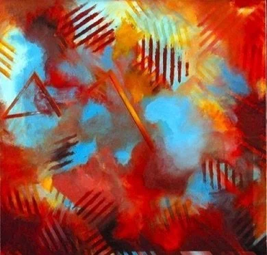 Urim & Tumim - Gad 2, Acrylic on canvas,