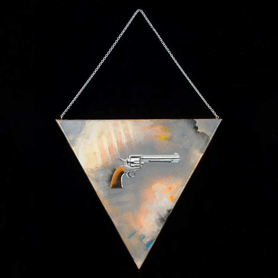 Protection Amulet Pewter, Acrylic on canvas